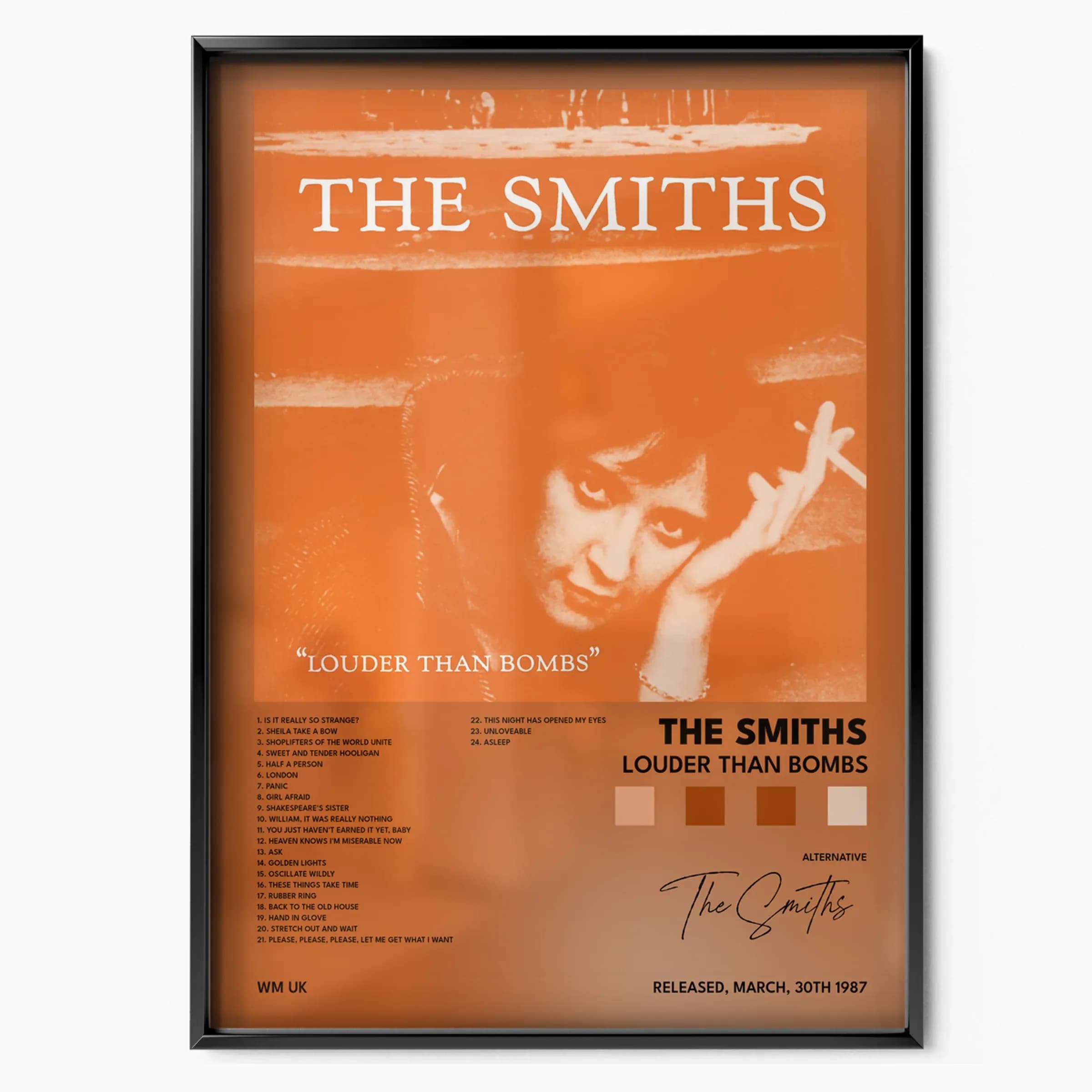 The Smiths Louder Than Bombs poster, Posters Base