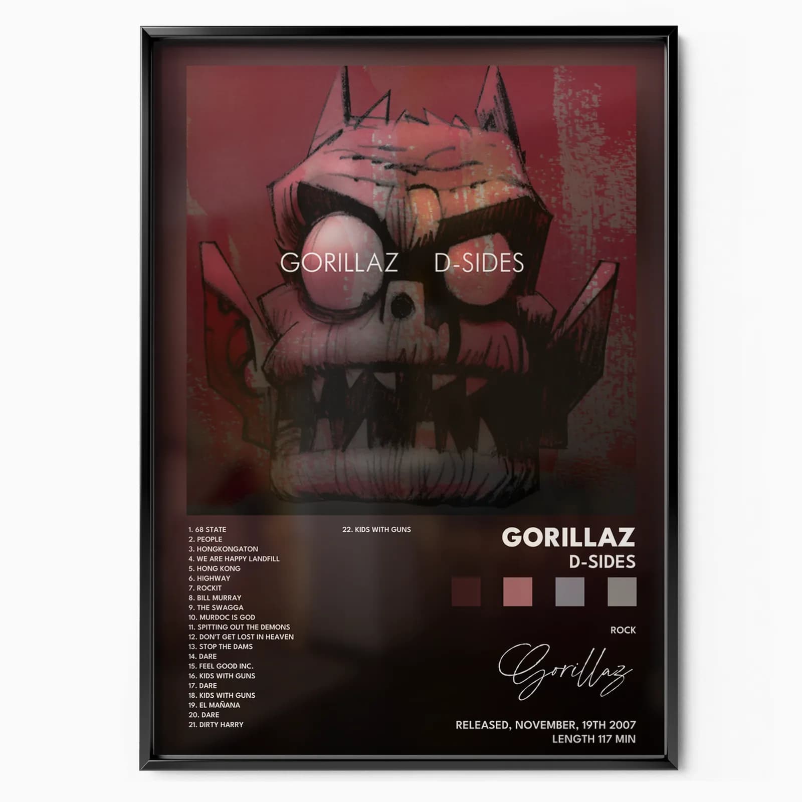 gorillaz D Sides poster