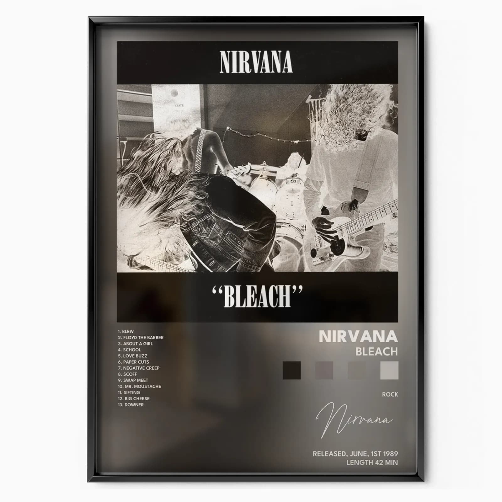nirvana Bleach poster