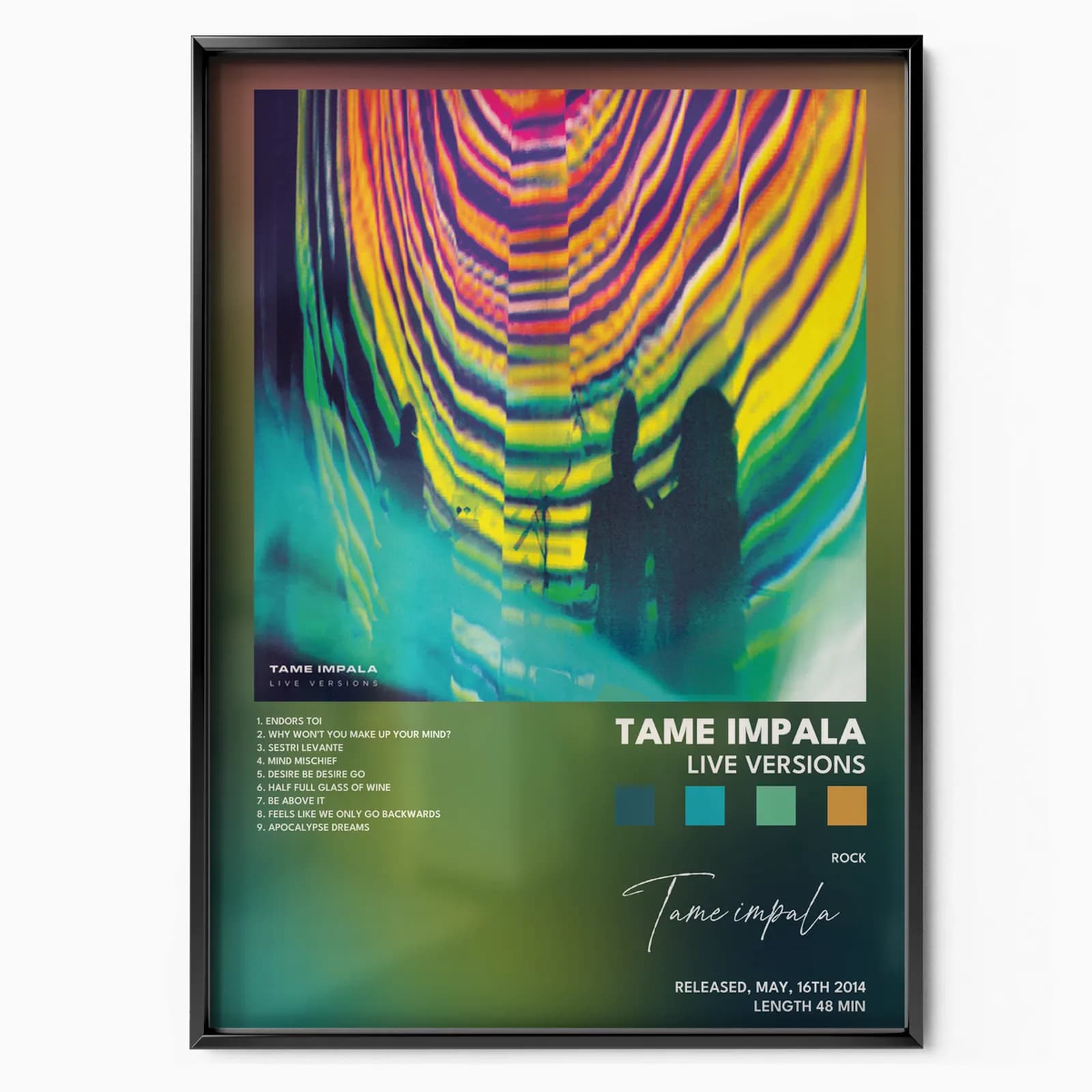 tame impala Live Versions poster