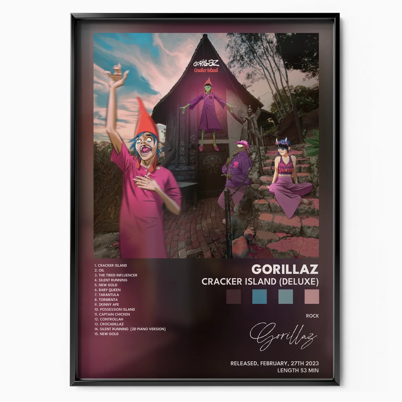 gorillaz Cracker Island Deluxe poster