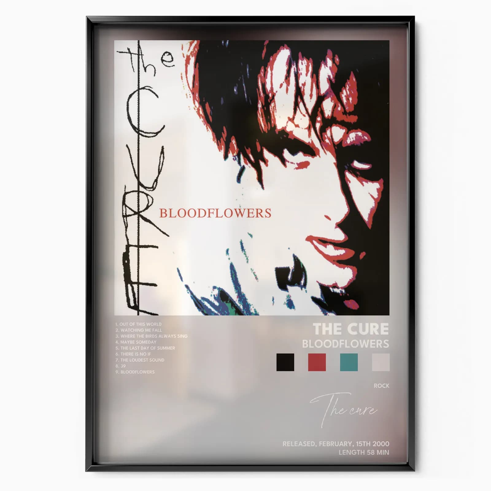 the cure Bloodflowers poster