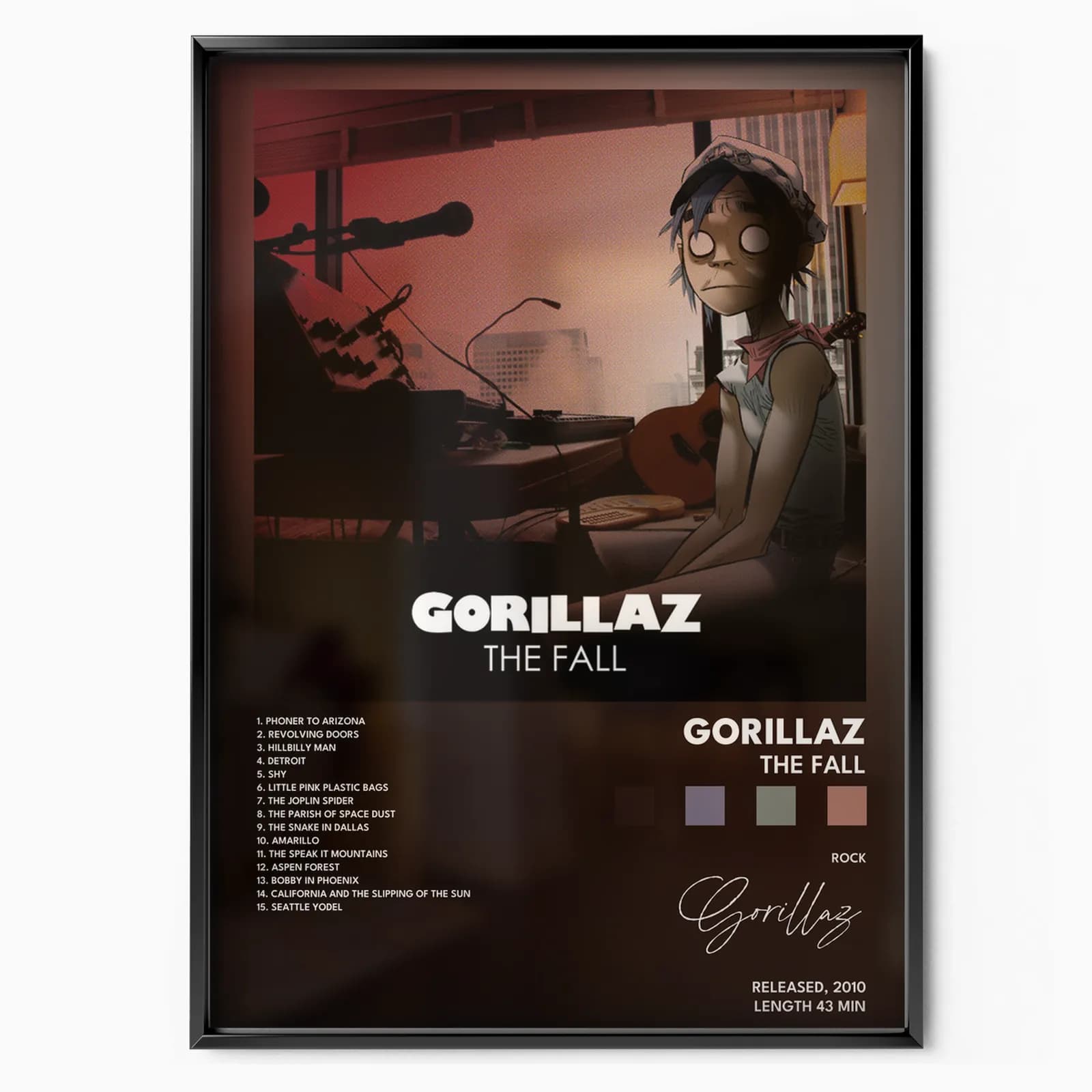 gorillaz The Fall poster