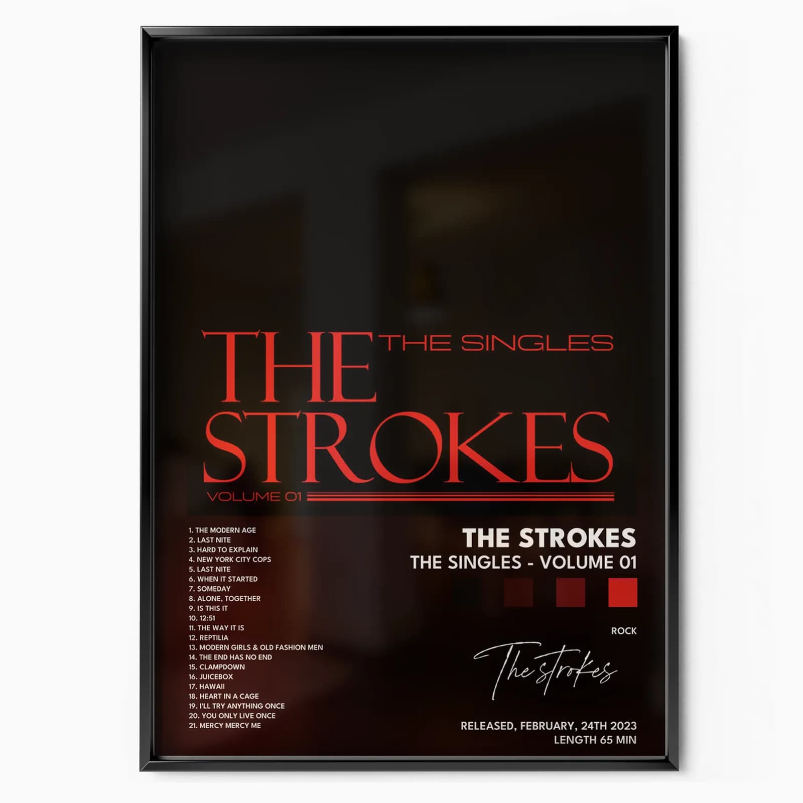 the strokes The Singles   Volume 01 poster
