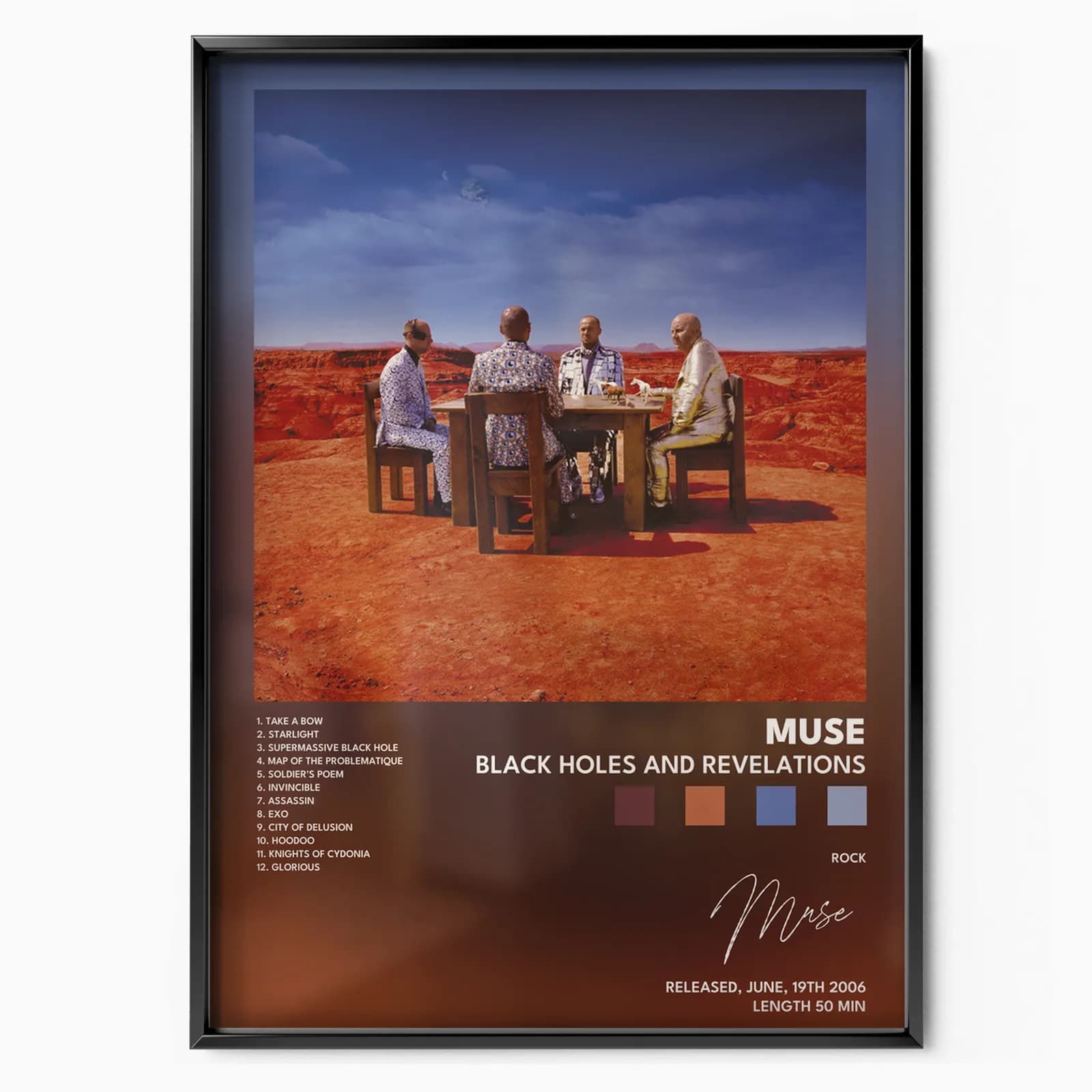 muse Black Holes and Revelations poster