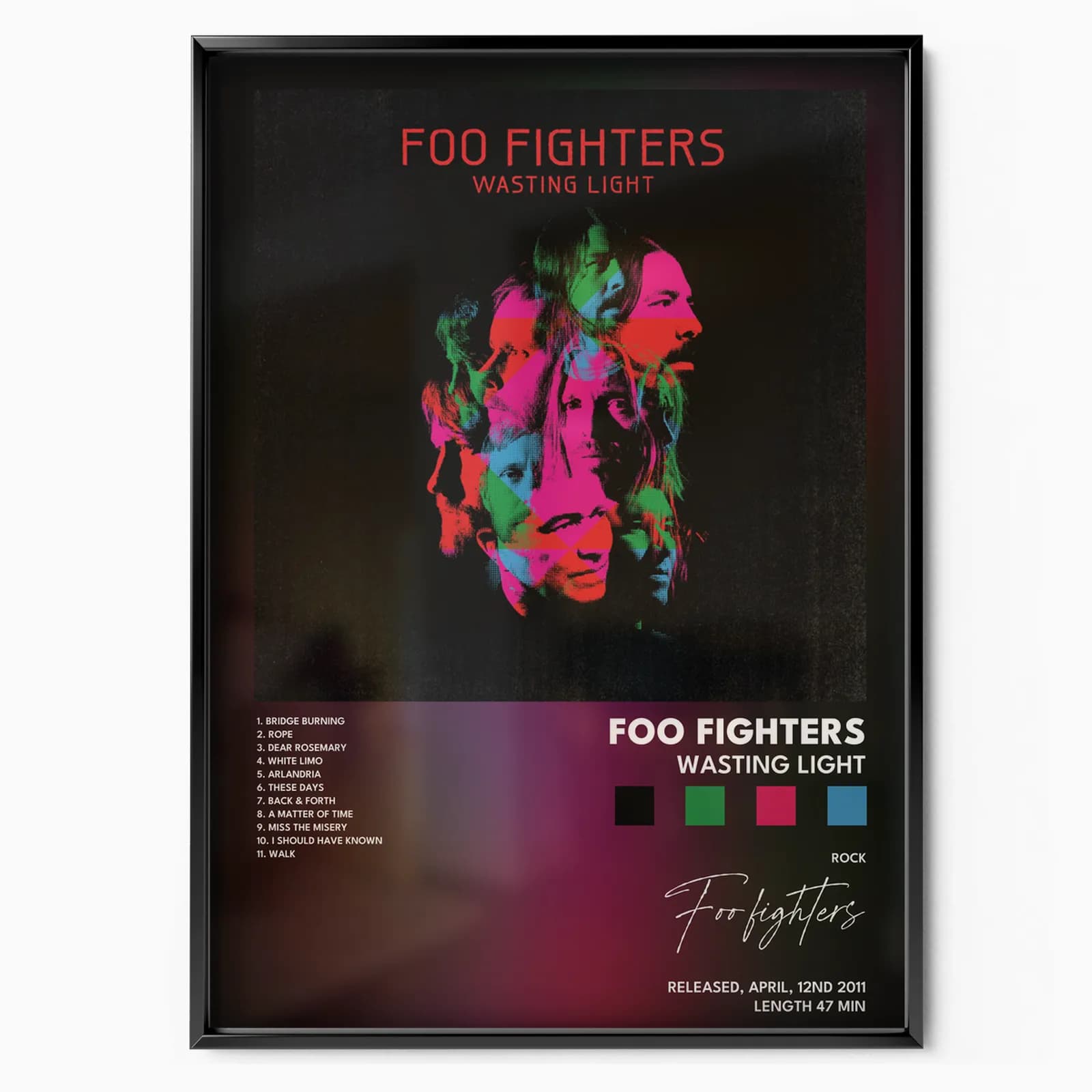 foo fighters Wasting Light poster