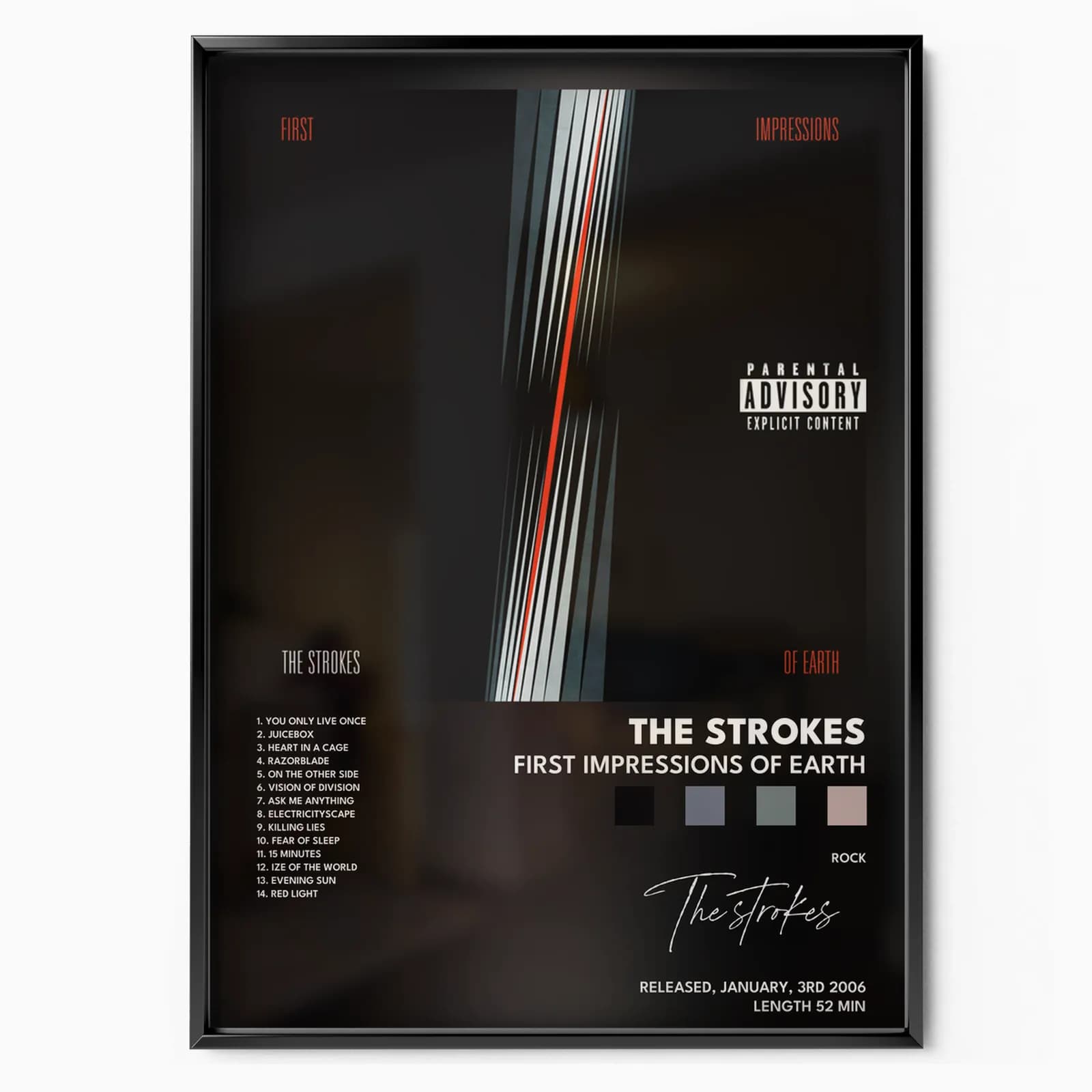 the strokes First Impressions Of Earth poster