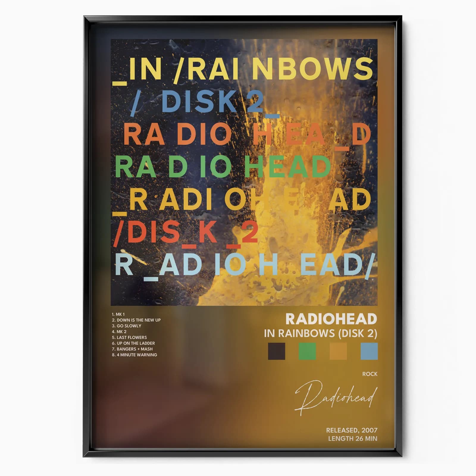 radiohead In Rainbows Disk 2 poster