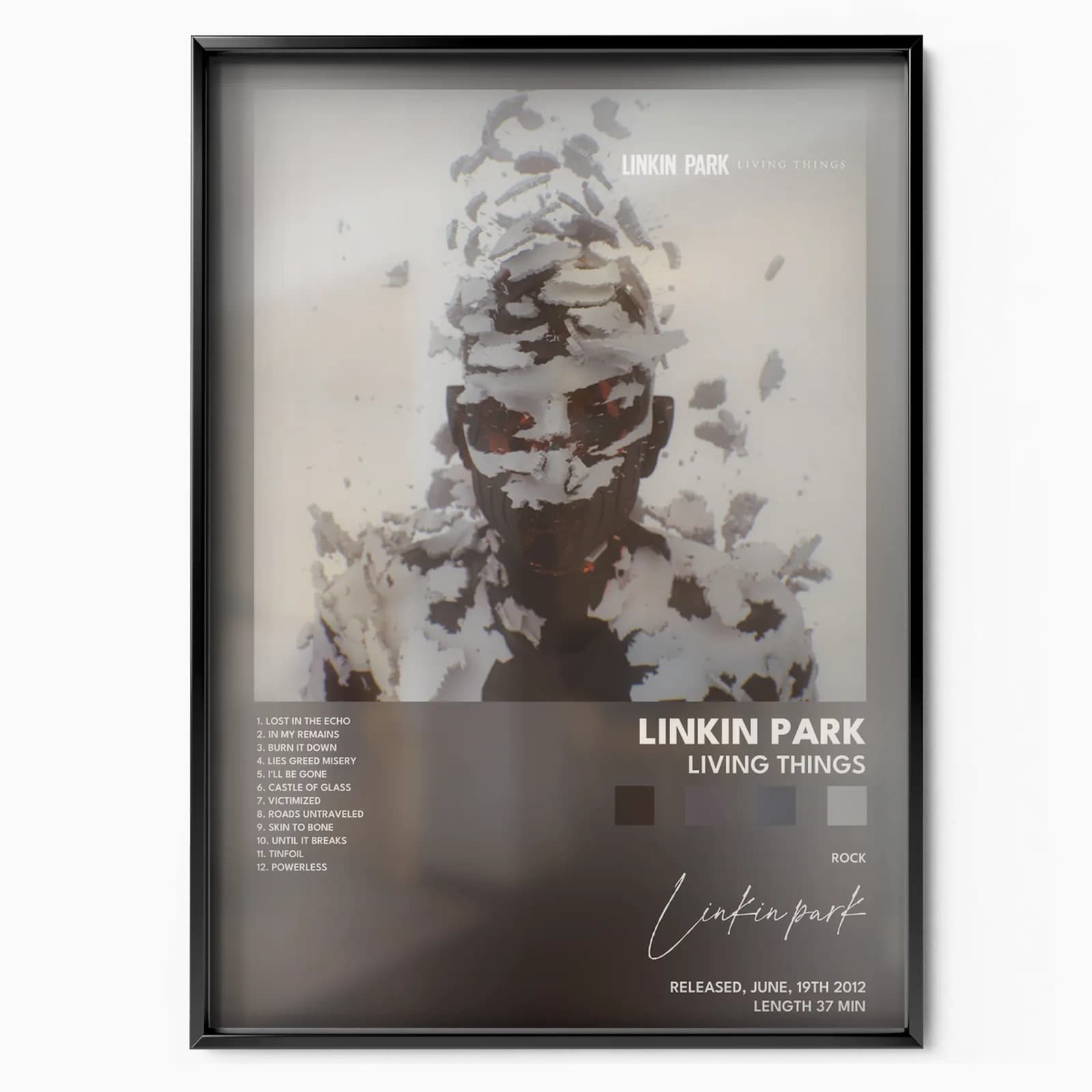 linkin park LIVING THINGS poster