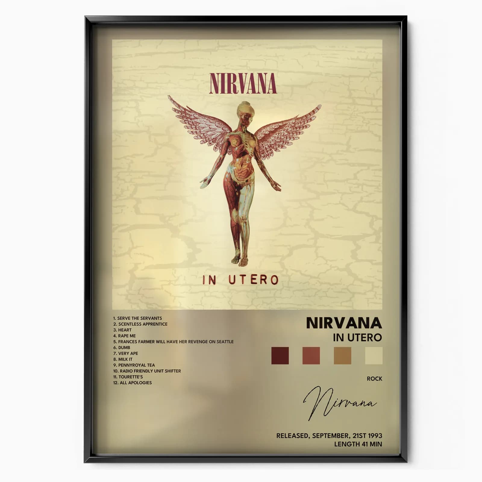 nirvana In Utero poster