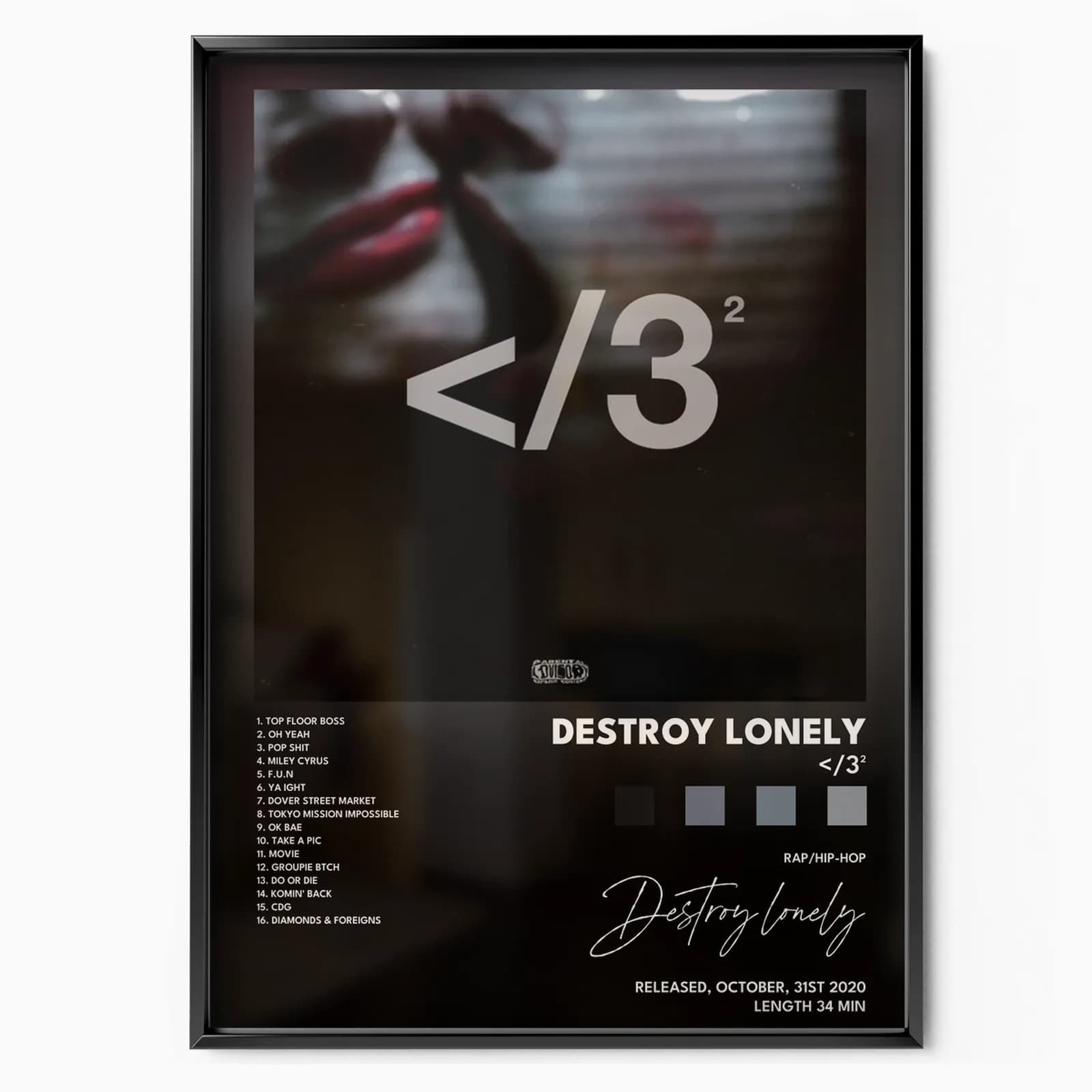destroy lonely 3² poster