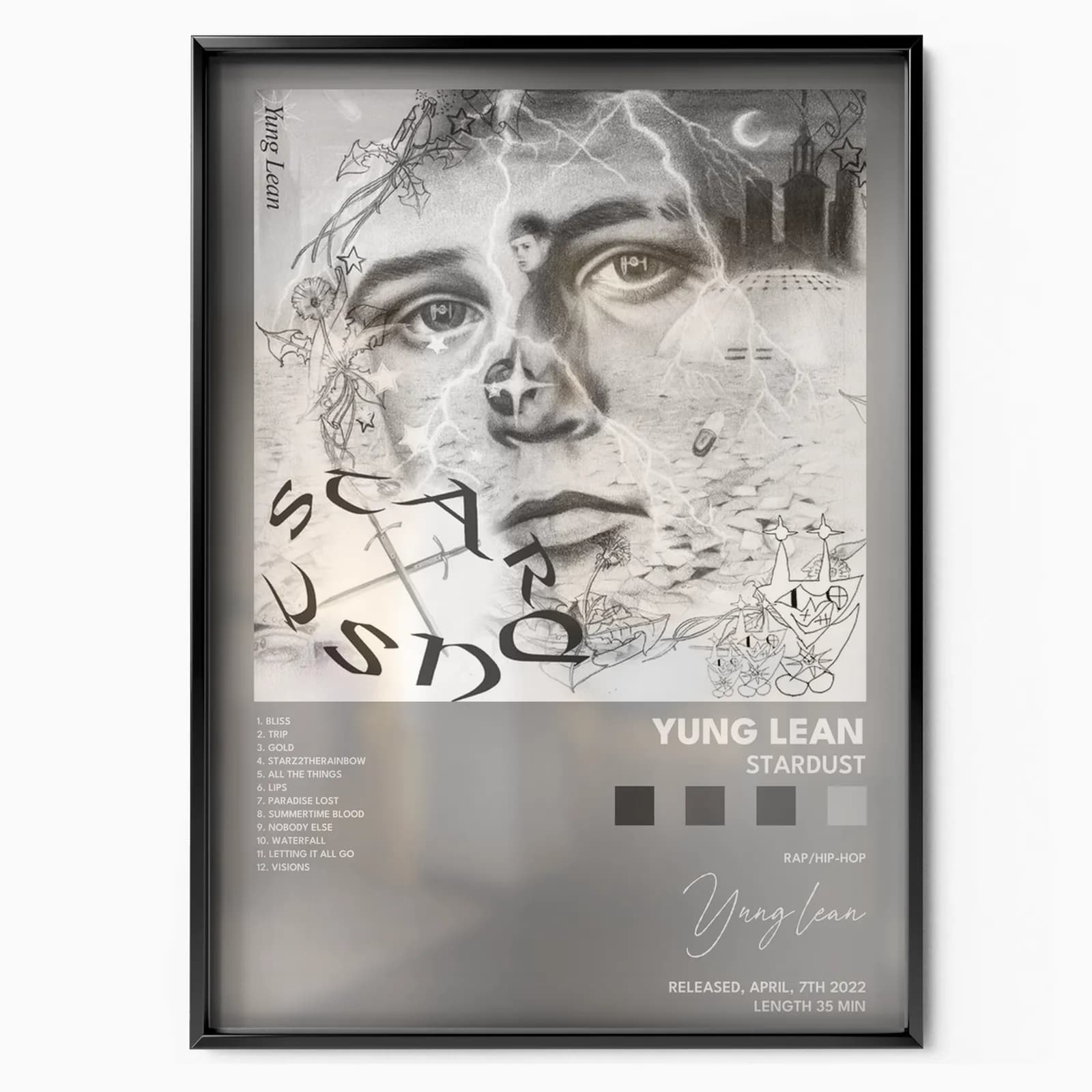 yung lean Stardust poster