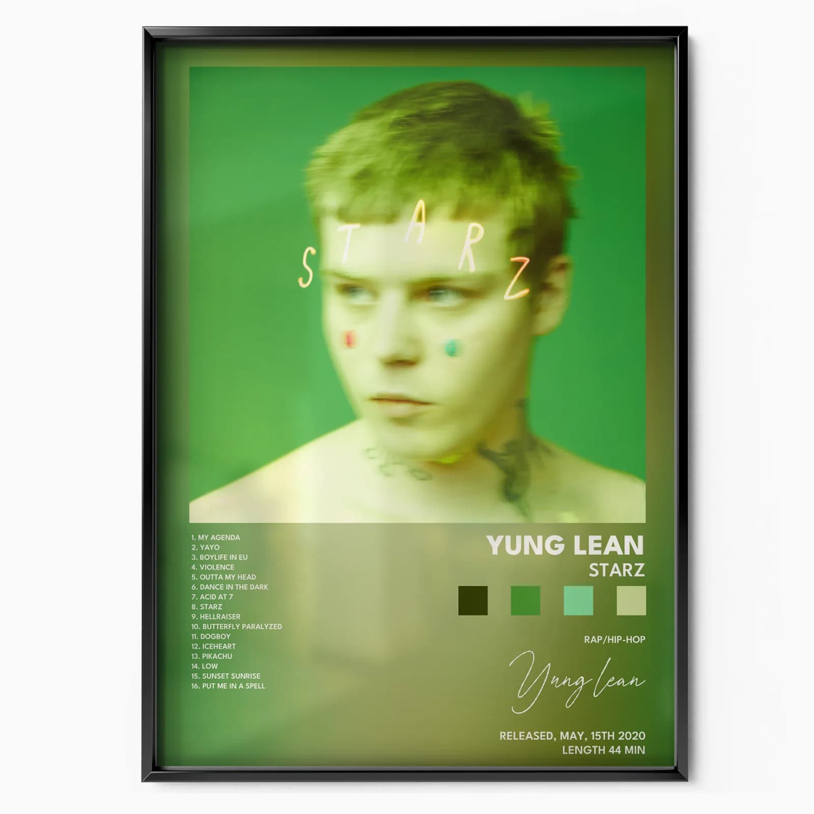 yung lean Starz poster