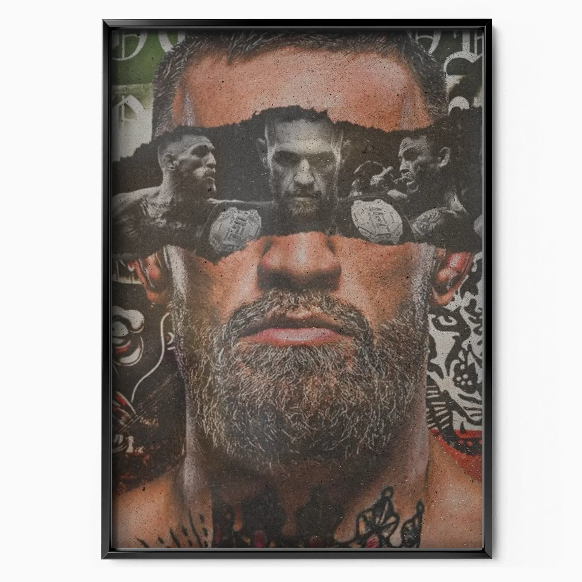 Conor McGregor - Trilogy poster in black frame