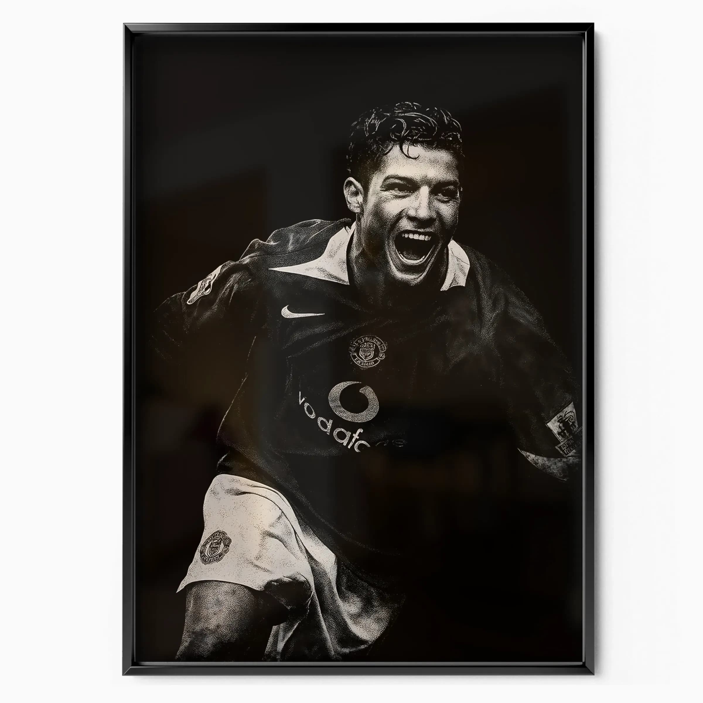 Cristiano Ronaldo Poster United poster in black frame — Posters Base official poster shop