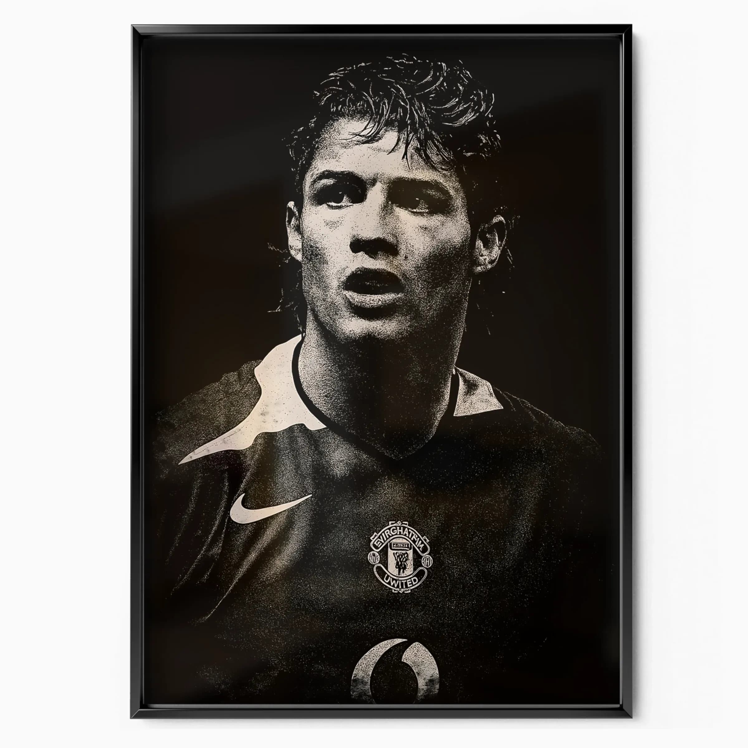 Cristiano Ronaldo Poster Red Devils poster in black frame — Posters Base official poster shop