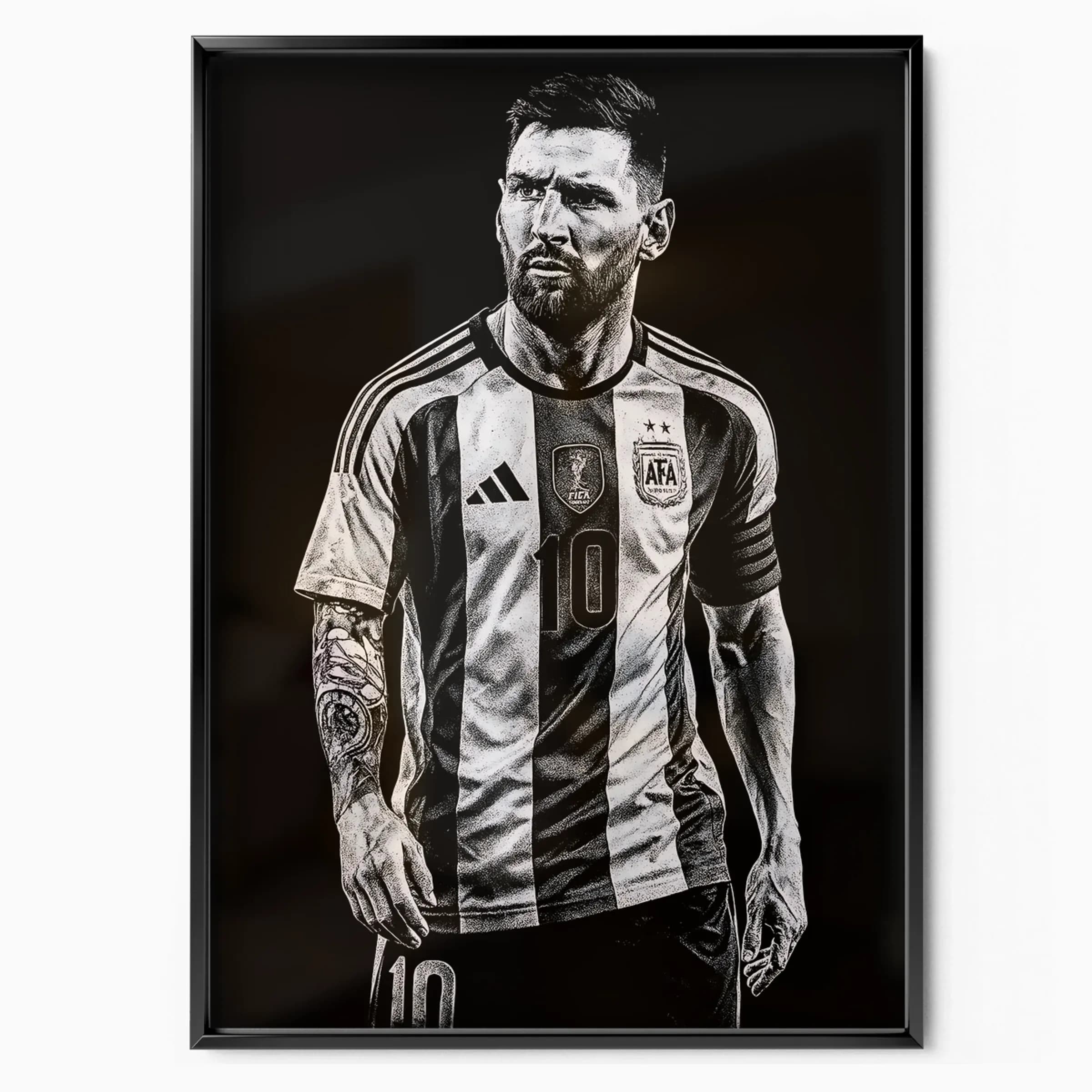 Lionel Messi Poster Albiceleste poster in black frame — Posters Base official poster shop