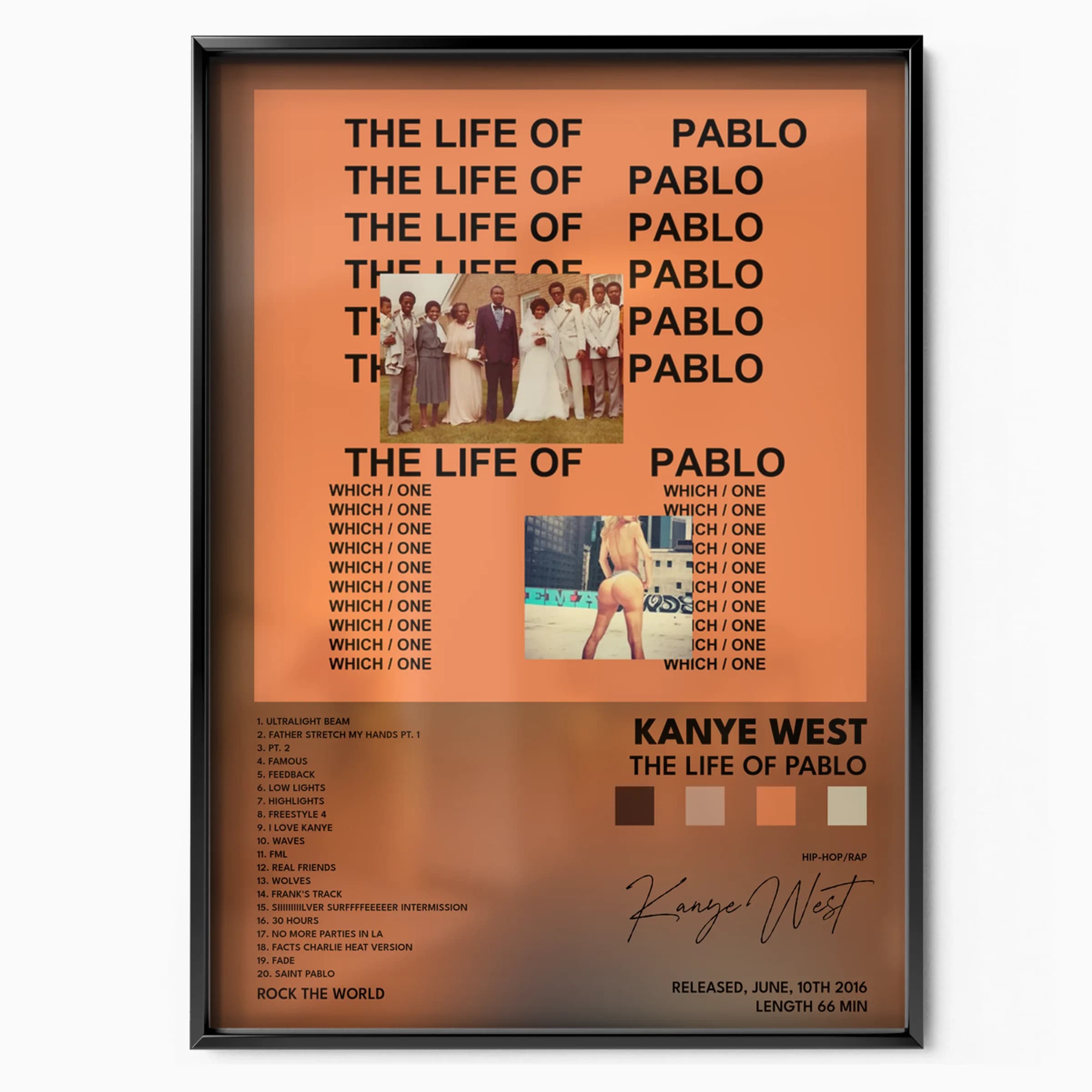 Kanye West The Life of Pablo poster, Posters Base