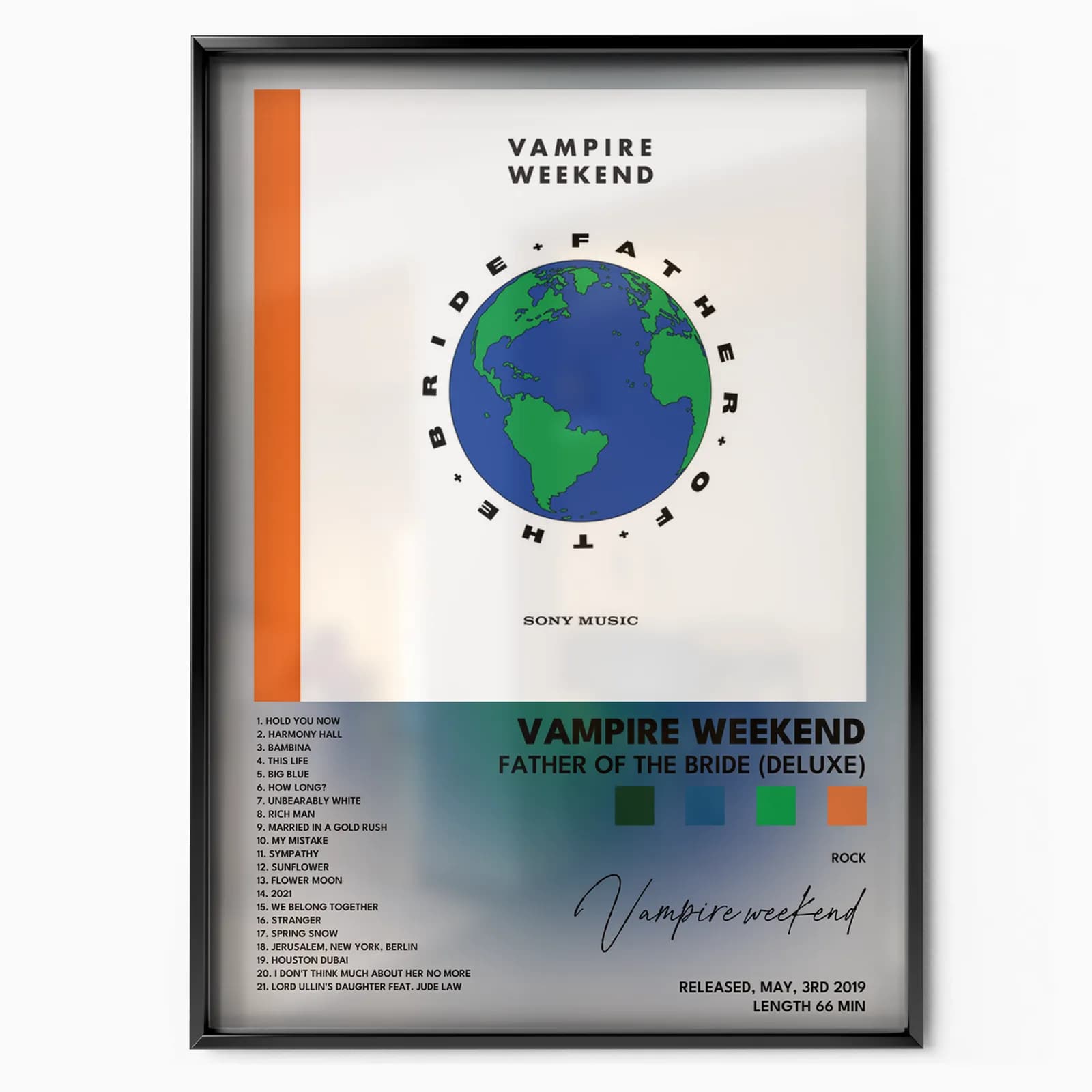 vampire weekend Father of the Bride Deluxe poster