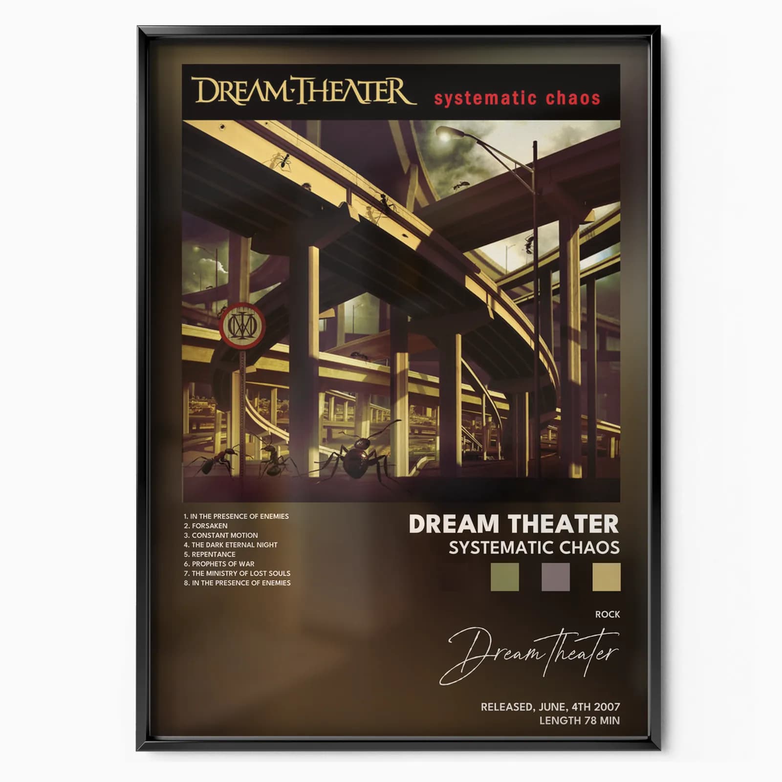 dream theater Systematic Chaos poster