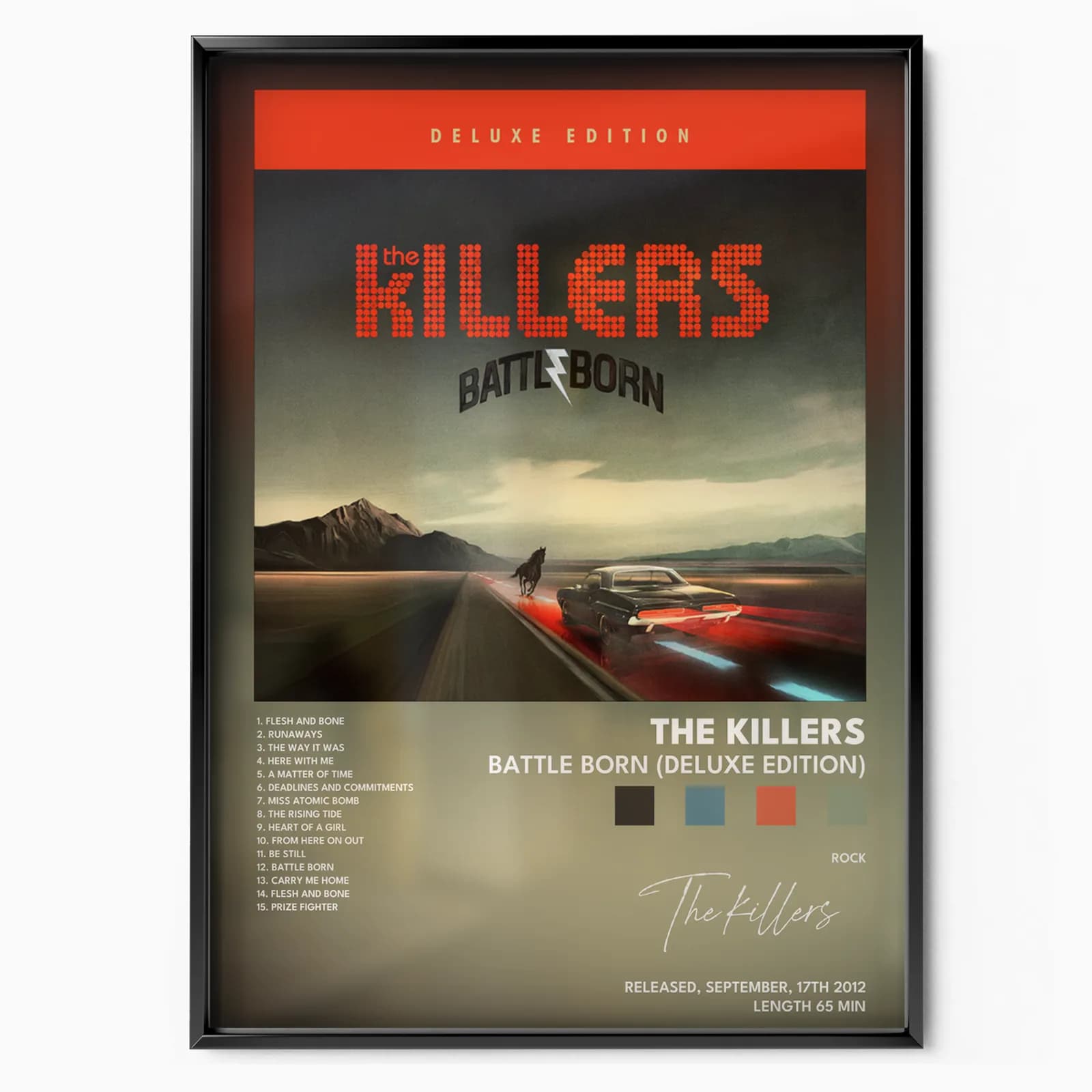 the killers Battle Born Deluxe Edition poster
