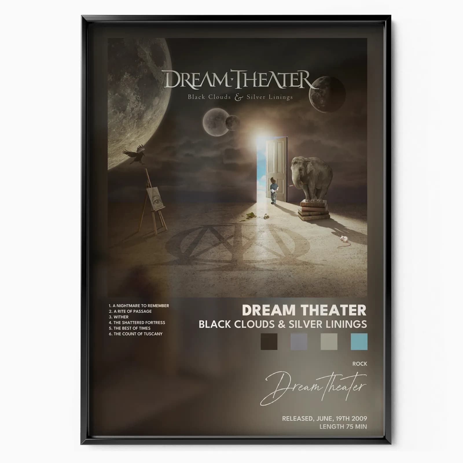 dream theater Black Clouds Silver Linings poster