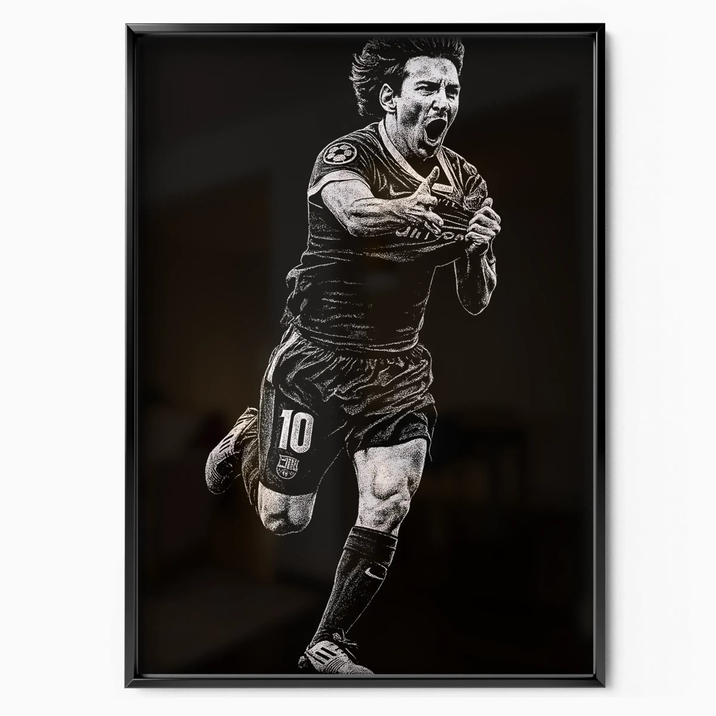 Lionel Messi Poster Blaugrana poster in black frame — Posters Base official poster shop