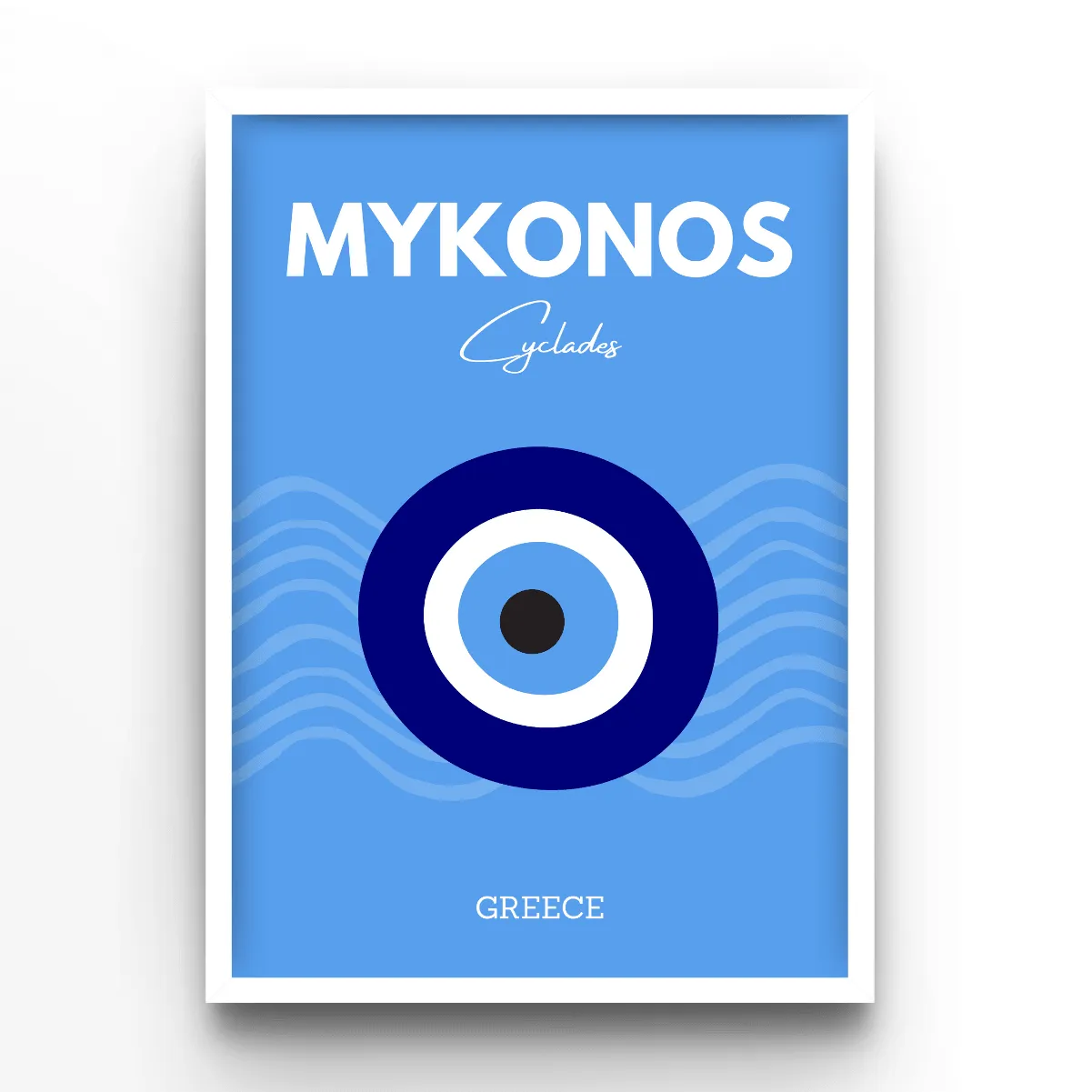 Mykonos - A4, A3, A2 Posters Base - Poster Print Shop / Art Prints / PostersBase