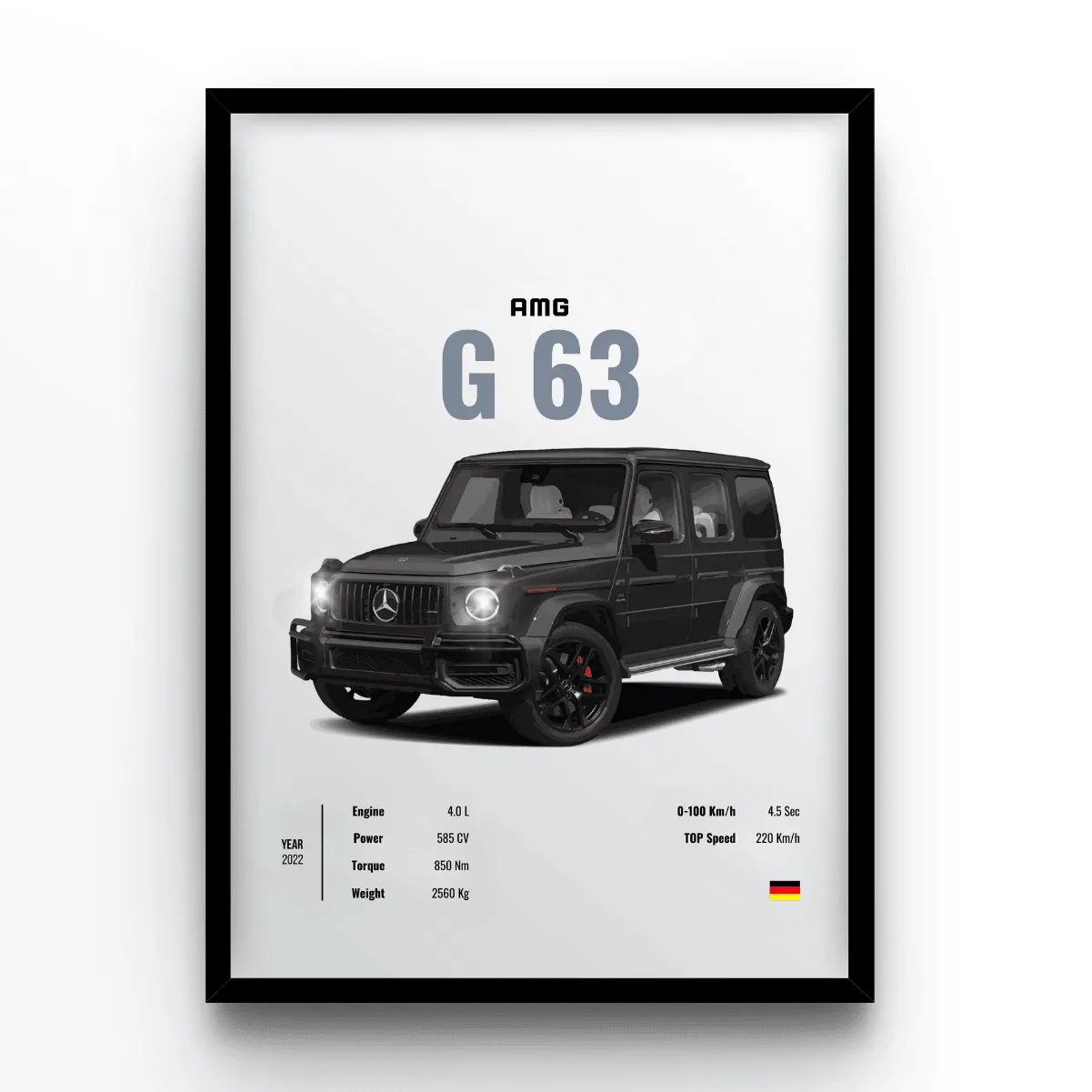 Mercedes AMG G 63 - A4, A3, A2 Posters Base - Poster Print Shop / Art Prints / PostersBase