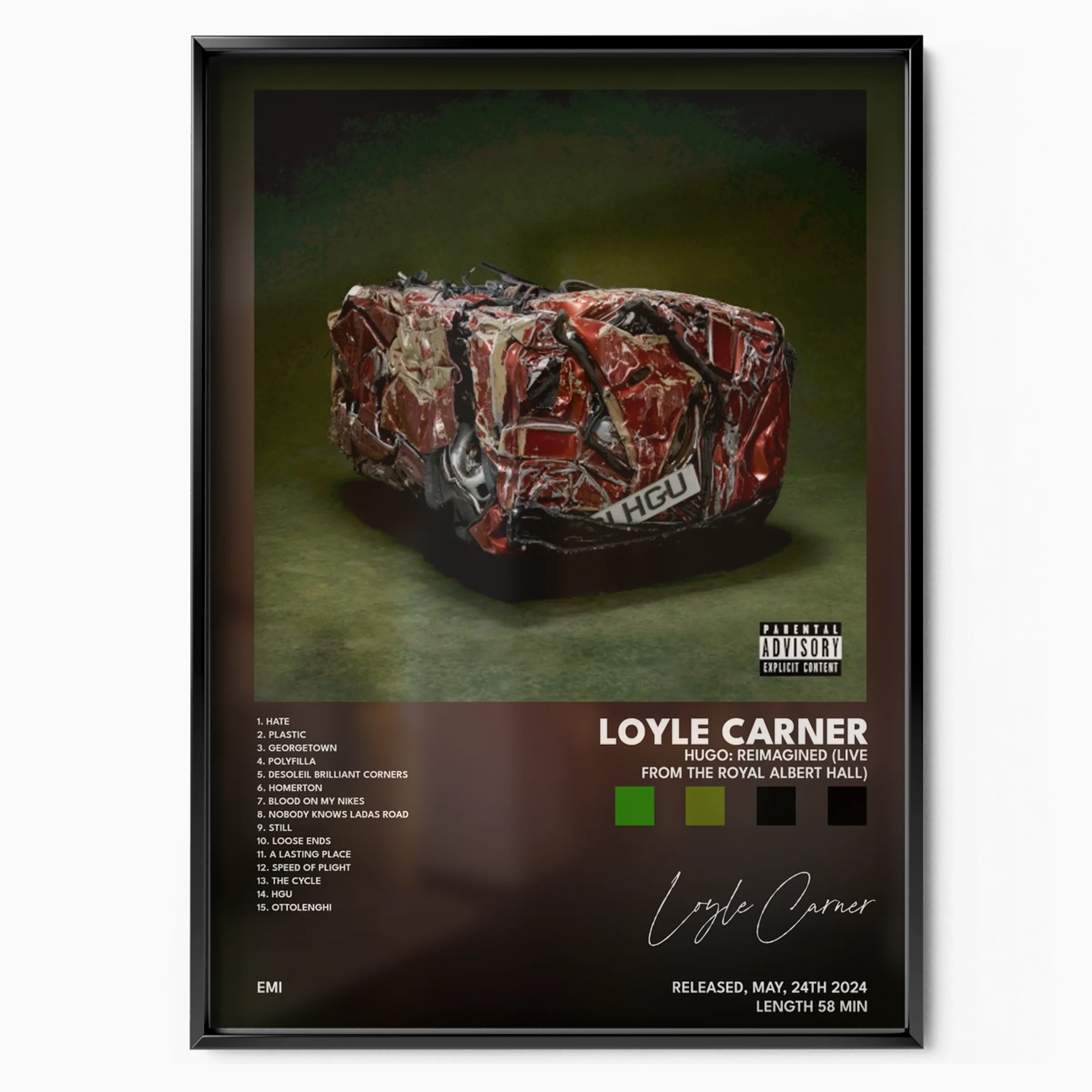 loyle carner hugo reimagined live from the Royal Albert Hall poster poster, Posters Base