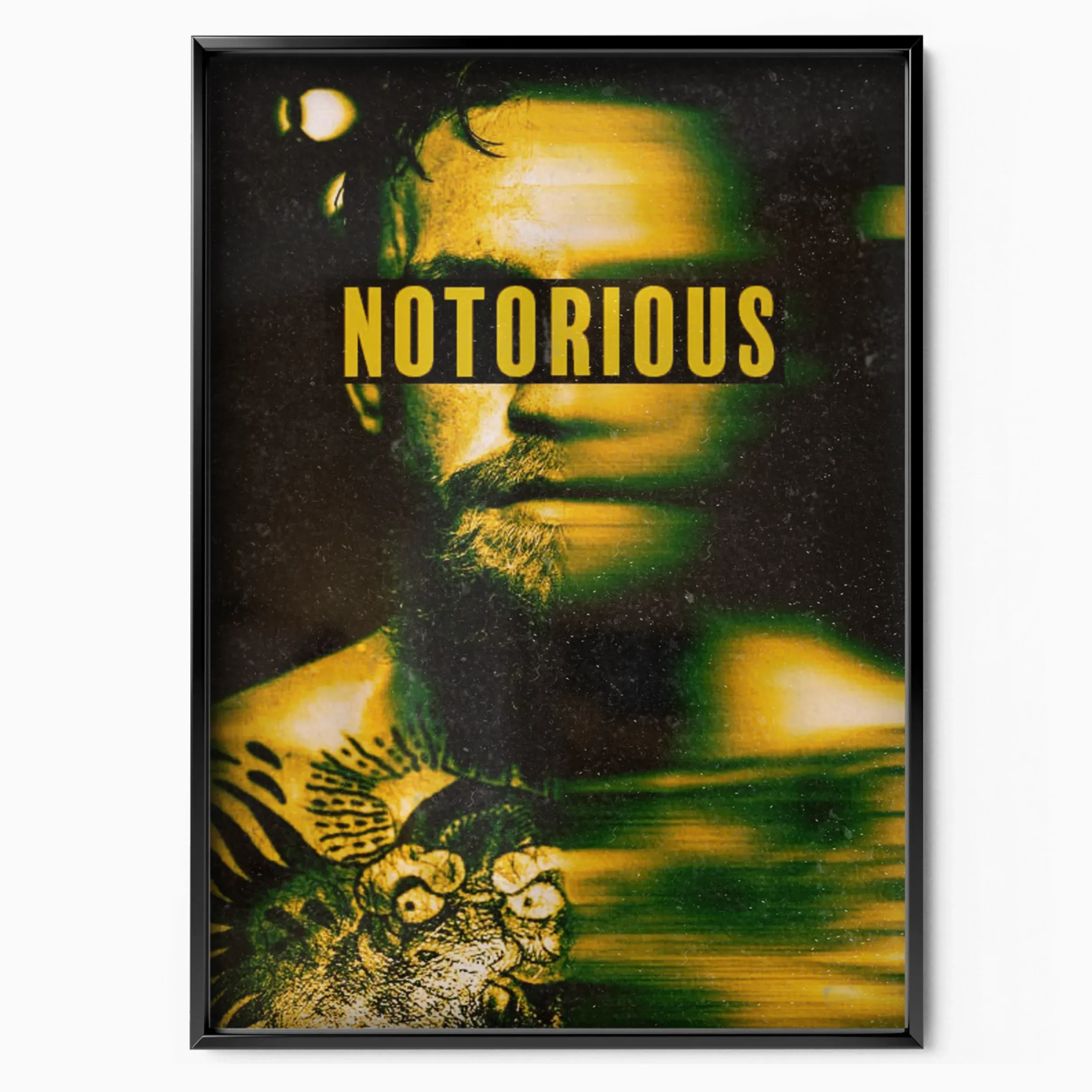 Conor McGregor - Notorious poster in black frame