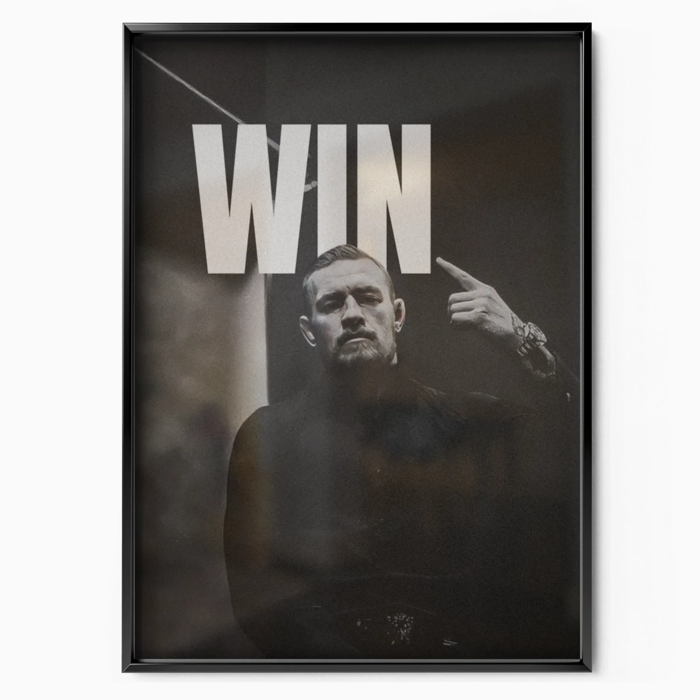Conor McGregor - Win poster in black frame
