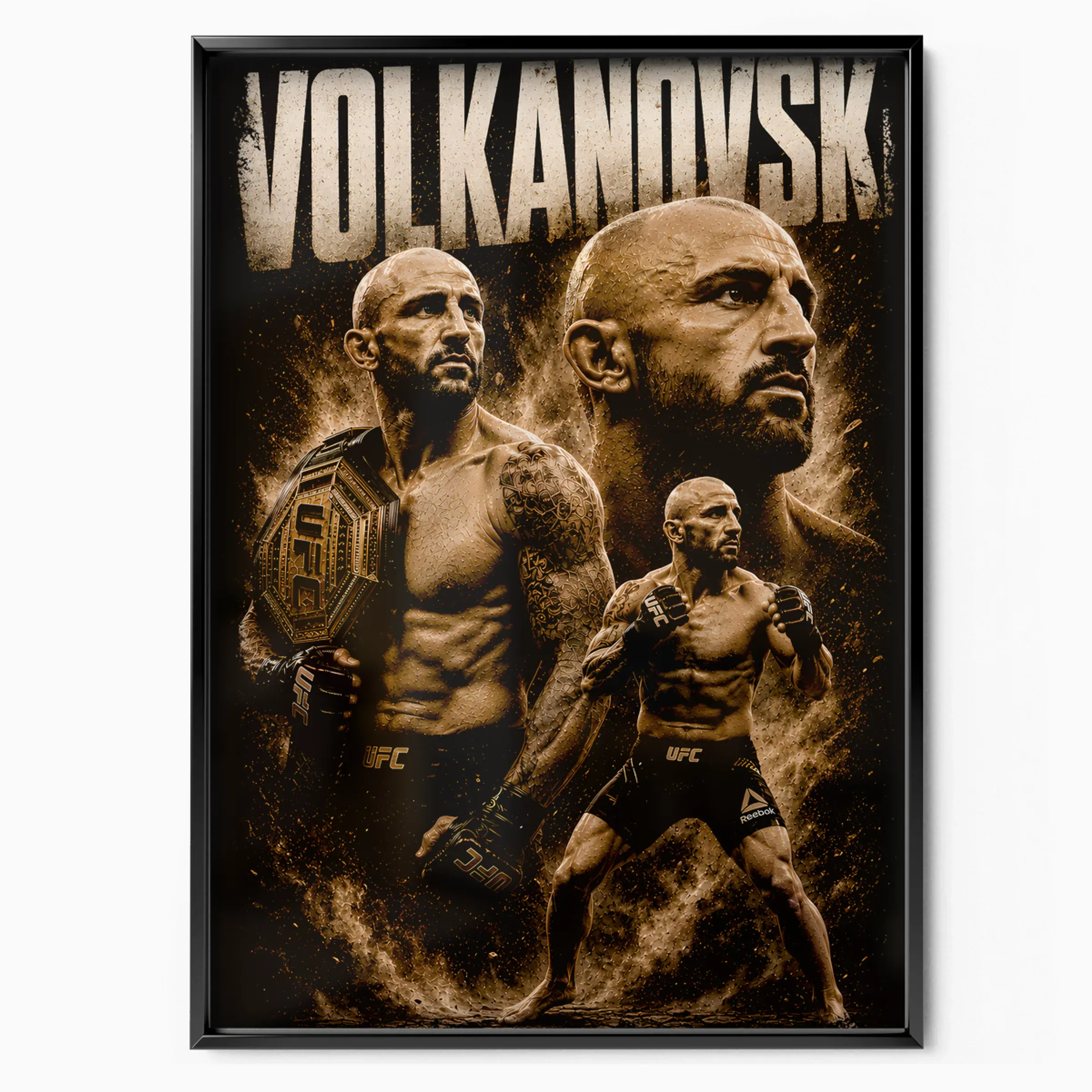 Alexander Volkanovski Poster The Great poster in black frame — Posters Base official poster shop