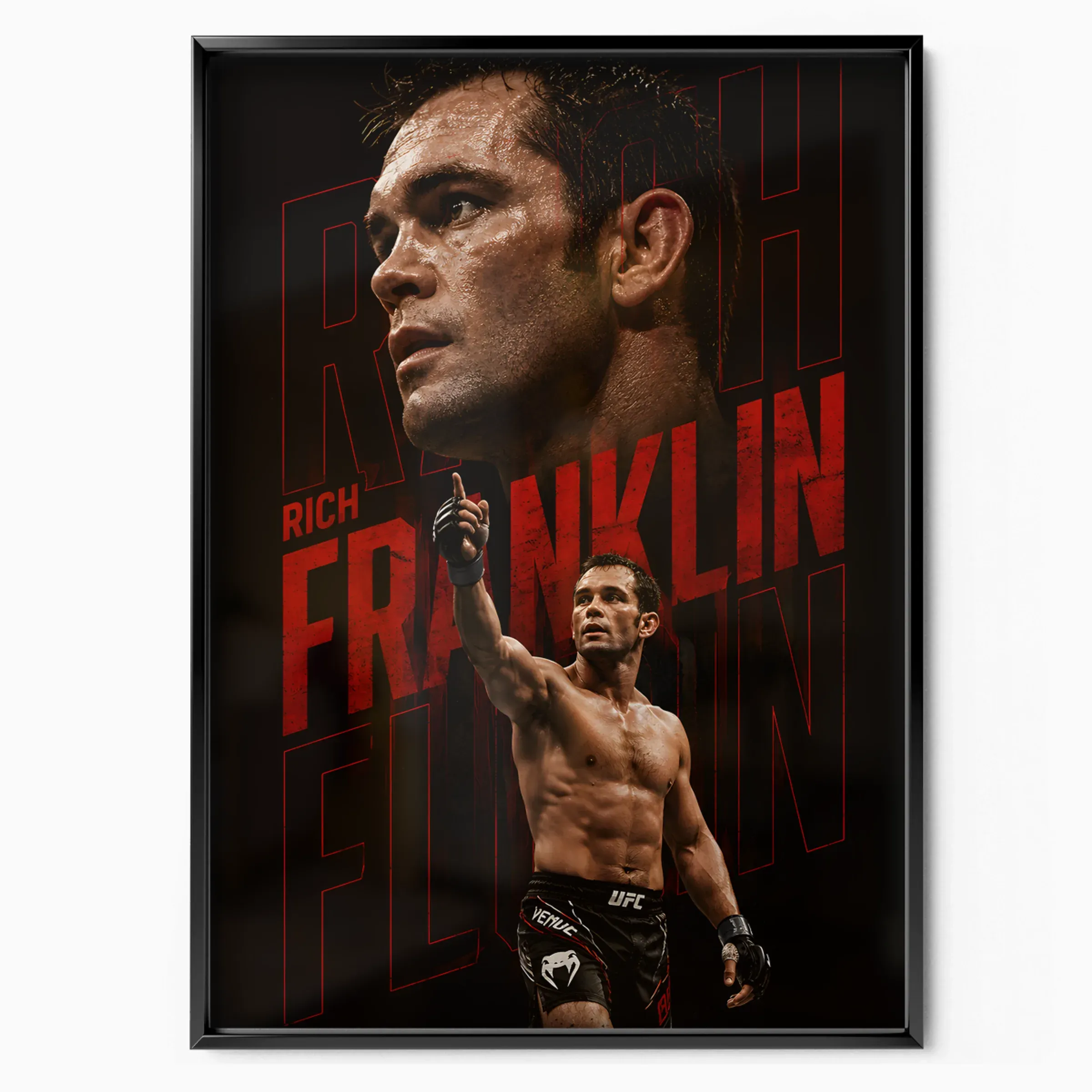 Rich Franklin Poster Ace poster in black frame — Posters Base official poster shop