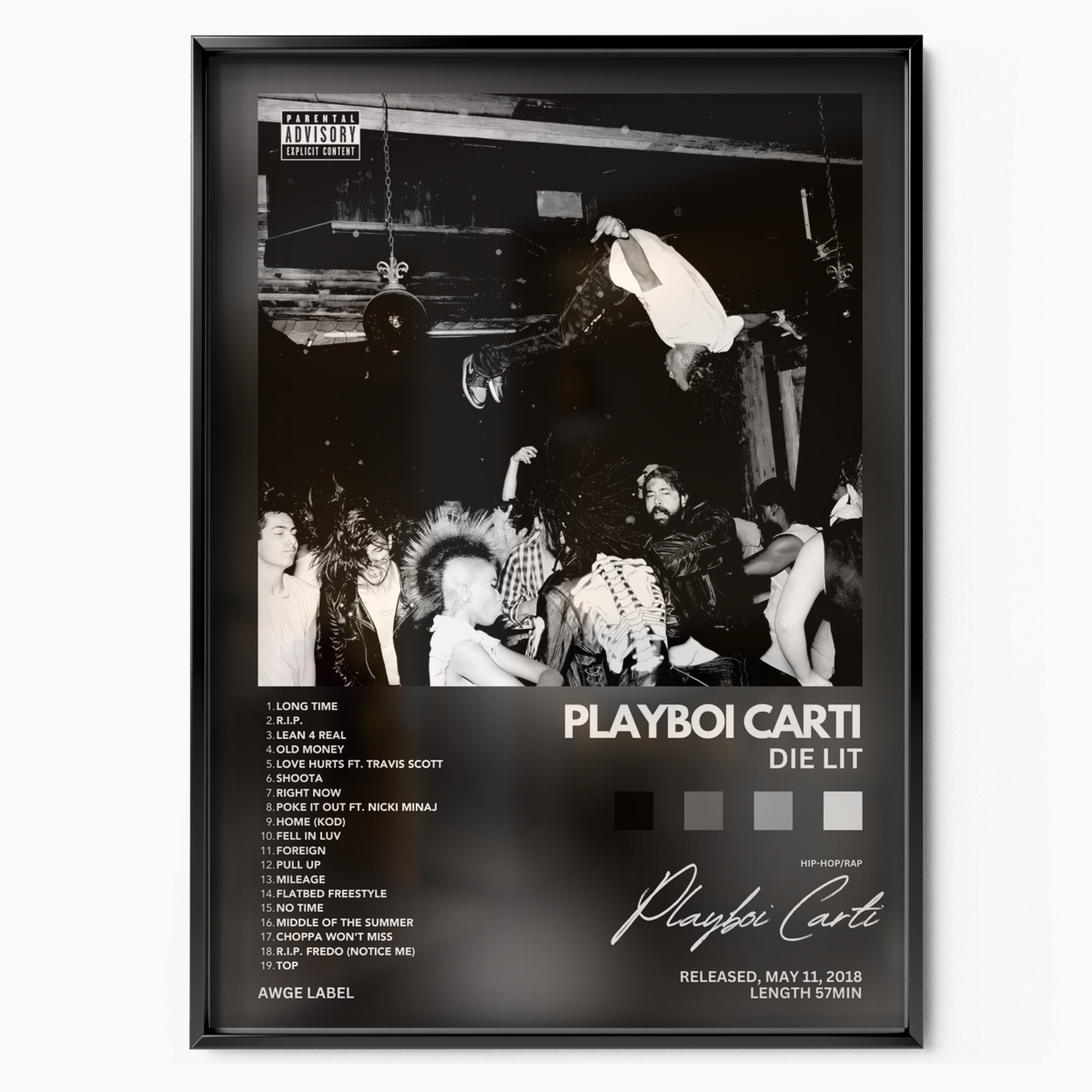 Posters Playboi Carti Die Lit Album - Only €11.95 – Posters Base