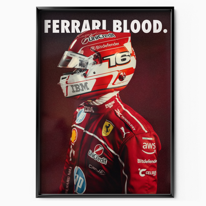 Charles Leclerc 'ferrari Blood'