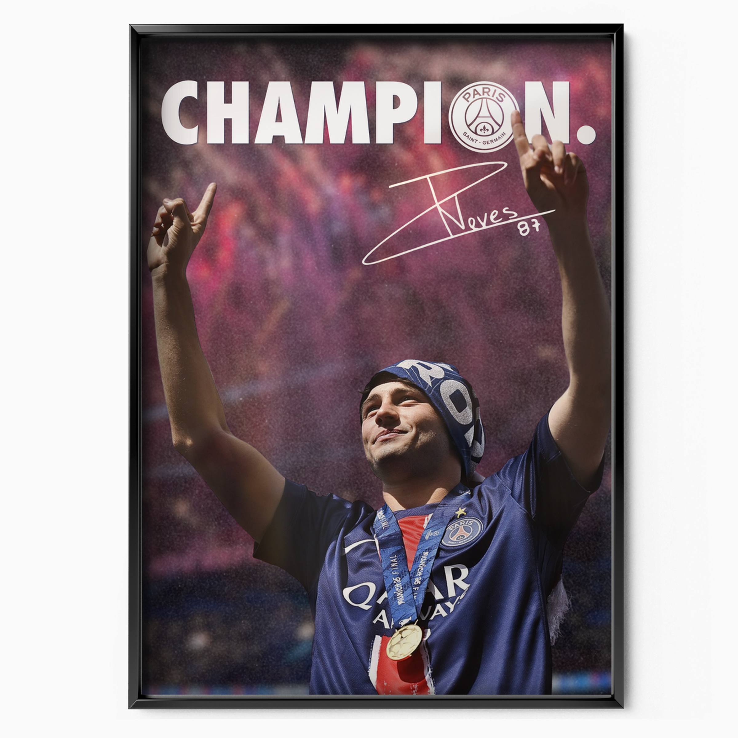 Joao Neves 'champion.'