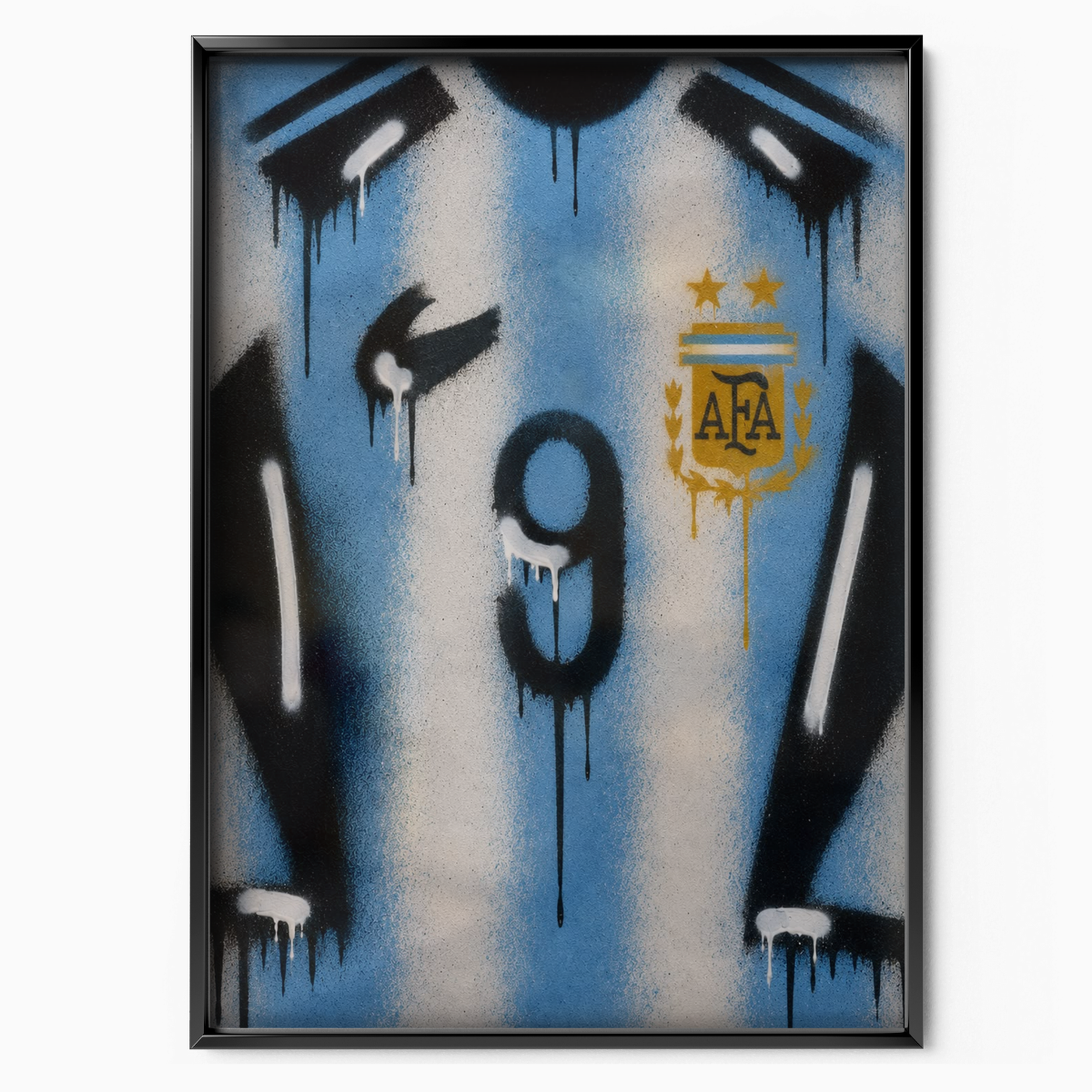 Argentina National Team - Jersey Art Poster