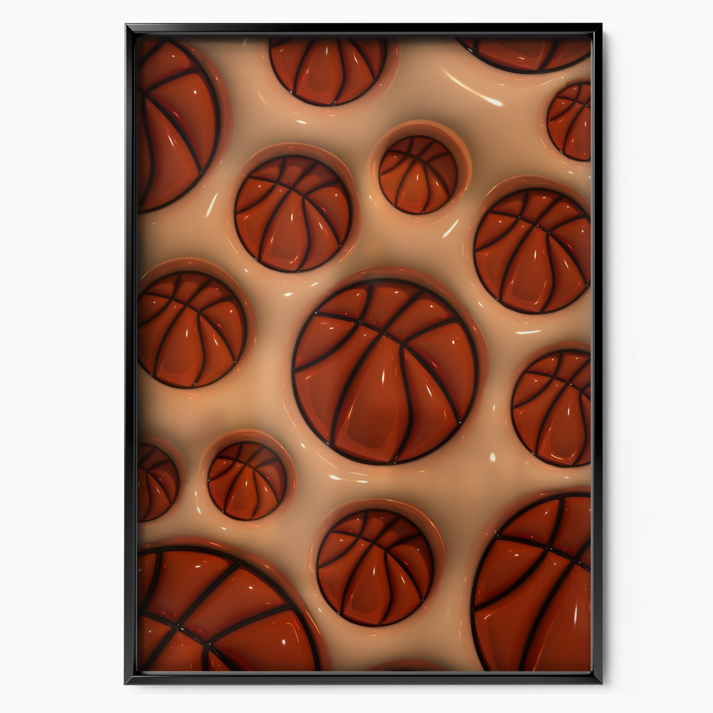 Basketball Slick Orange Ball Texture