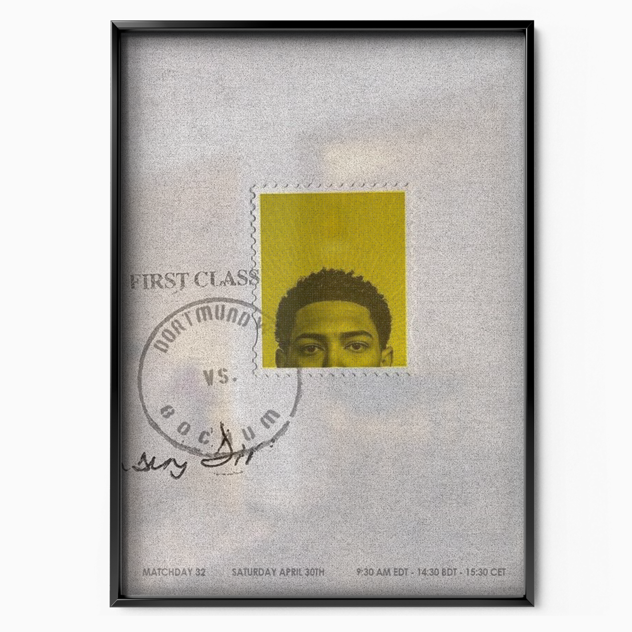 Borussia Dortmund - Matchday Stamp Poster