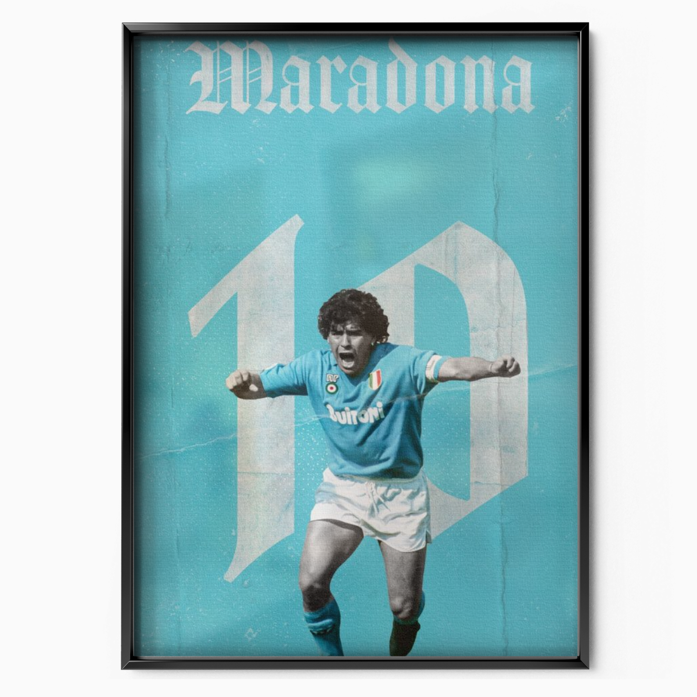 Diego Maradona - Napoli Number 10 Poster