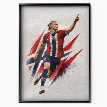 Erling Haaland - Norway National Team Poster