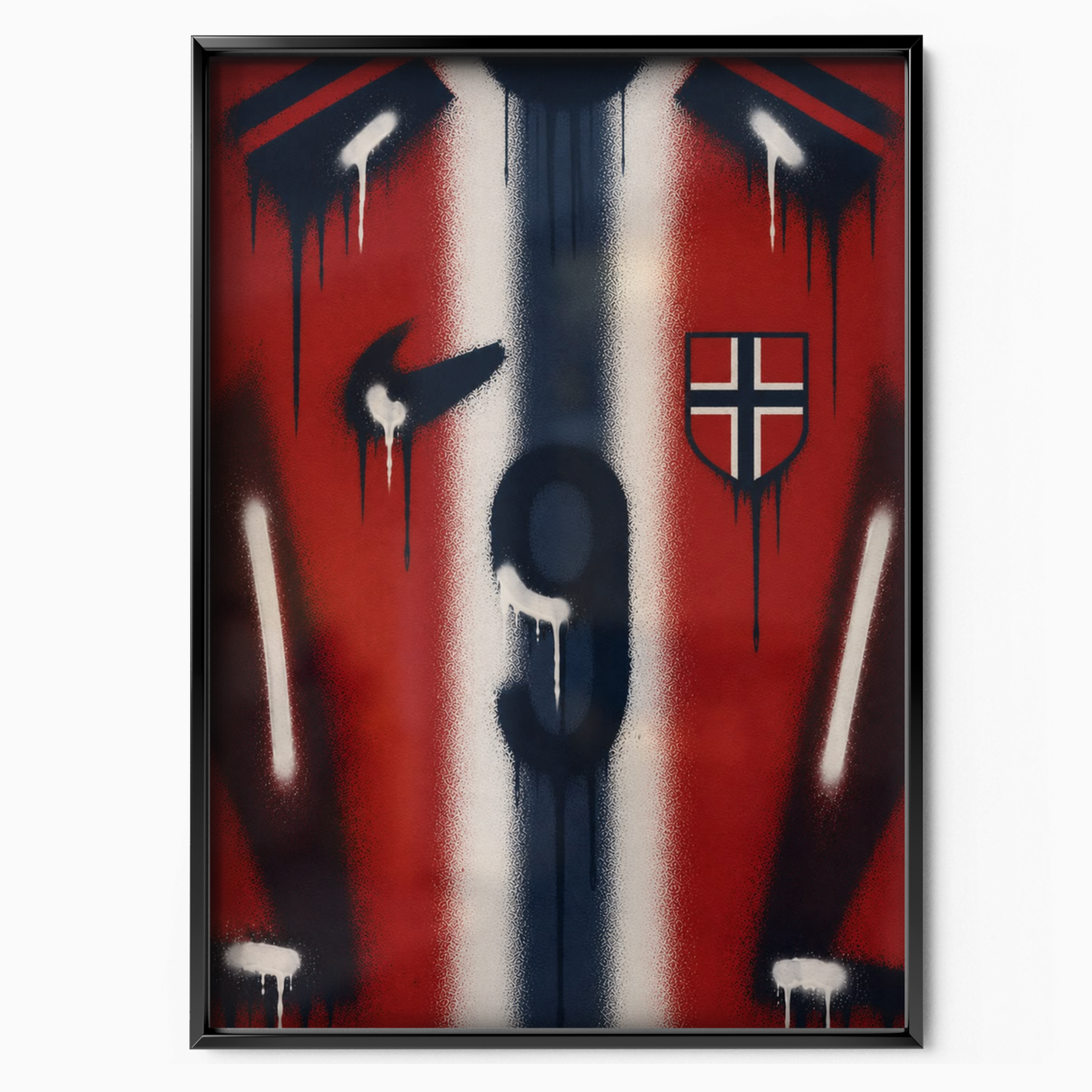 Erling Haaland - Norway Number 9 Poster