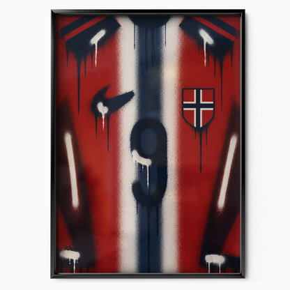 Erling Haaland - Norway Number 9 Poster