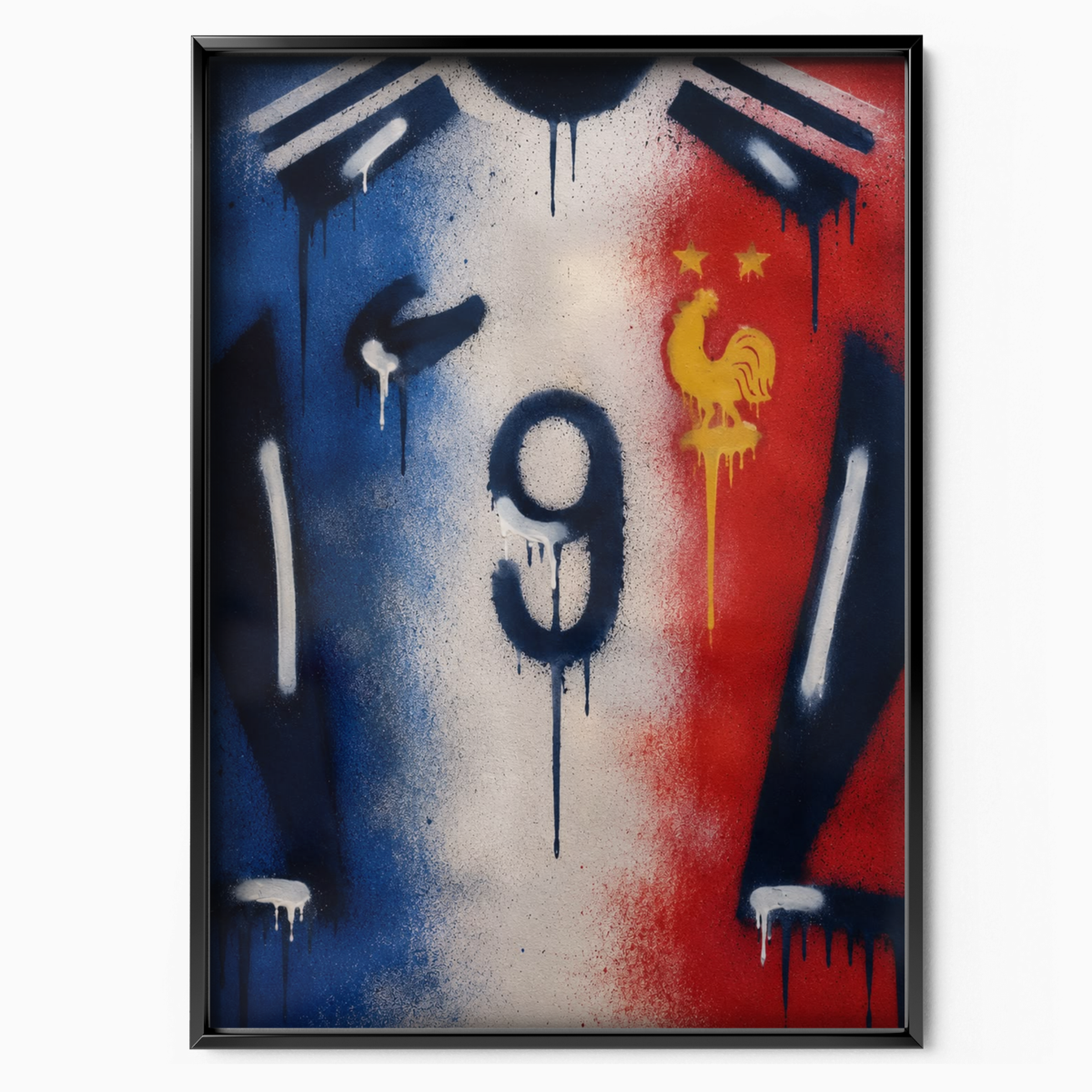 France National Team - Number 9 Poster
