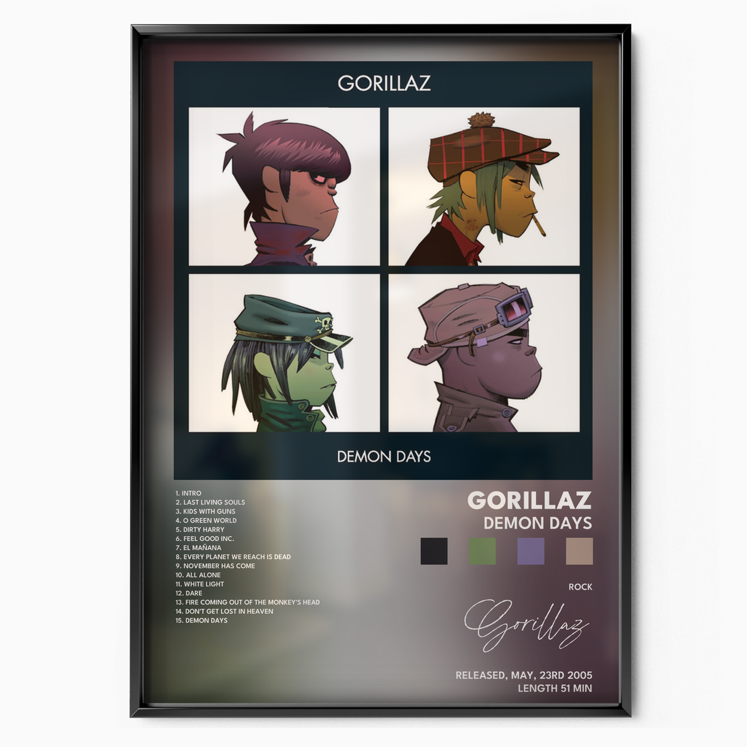 gorillaz Demon Days poster