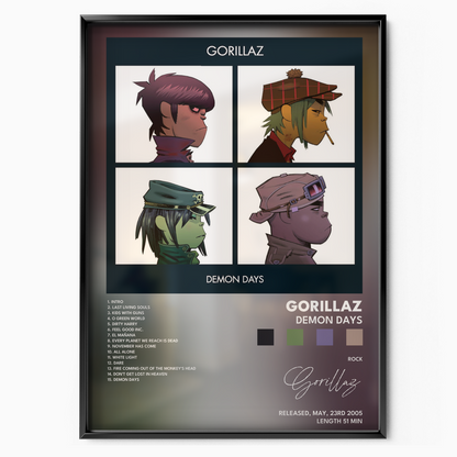 gorillaz Demon Days poster