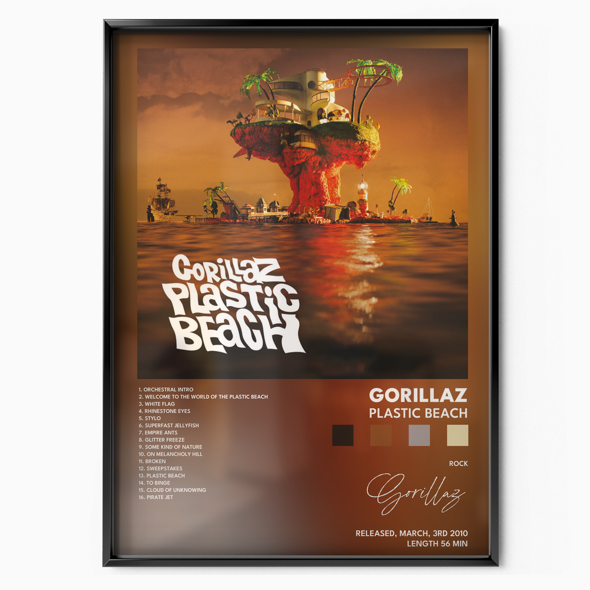gorillaz Plastic Beach poster