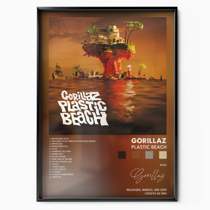 gorillaz Plastic Beach poster