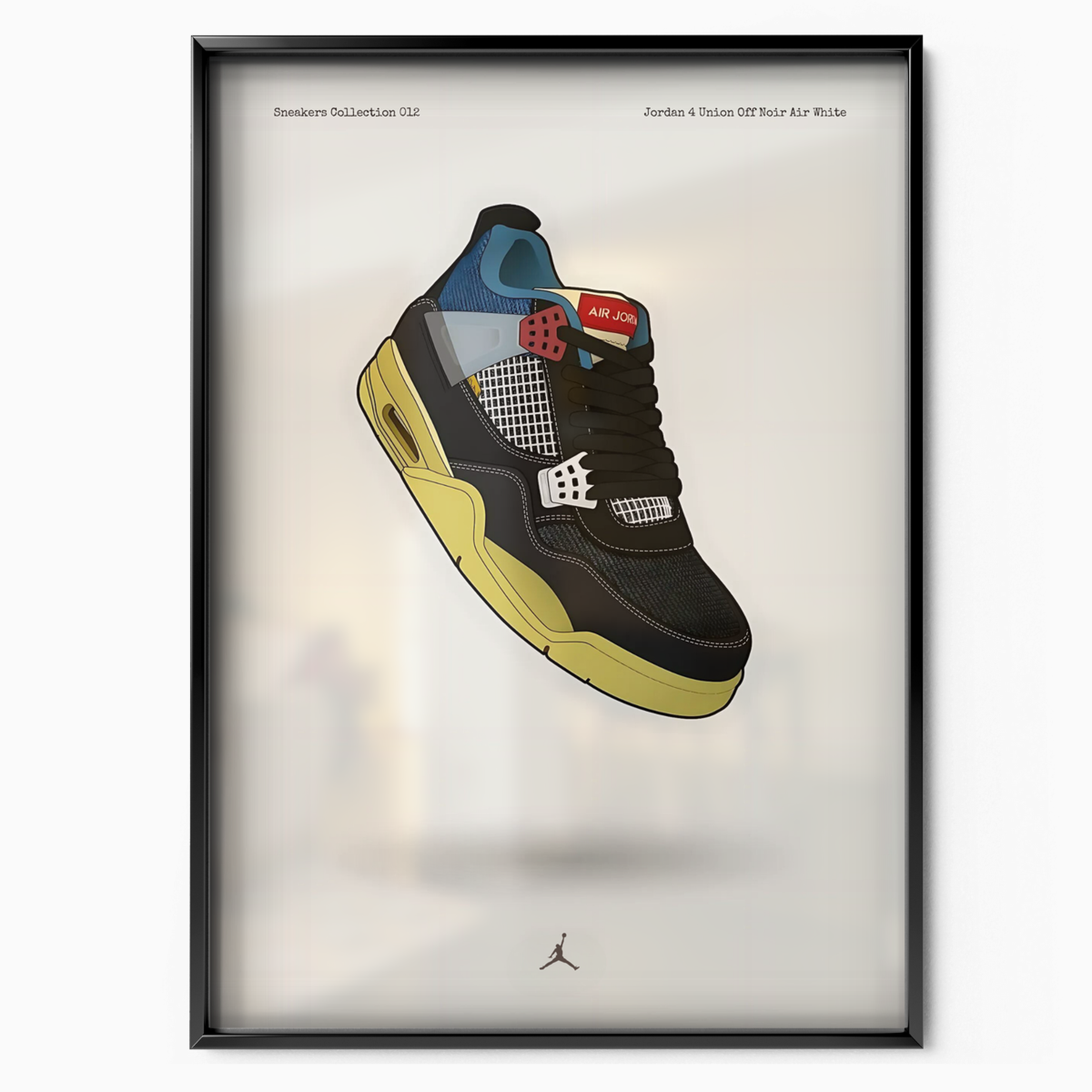 Jordan 4 Union Off Noir Air White